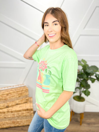 Floral Nurse Appreciation Graphic Tee-130 Graphic Tees-Heathered Boho-Heathered Boho Boutique, Women's Fashion and Accessories in Palmetto, FL