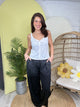 Midnight Leopard Luxe Pants-150 PANTS-DAVI & DANI-Heathered Boho Boutique, Women's Fashion and Accessories in Palmetto, FL