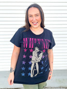 Whitney Stars Graphic Tee-130 Graphic Tees-Prince Peter-Heathered Boho Boutique, Women's Fashion and Accessories in Palmetto, FL