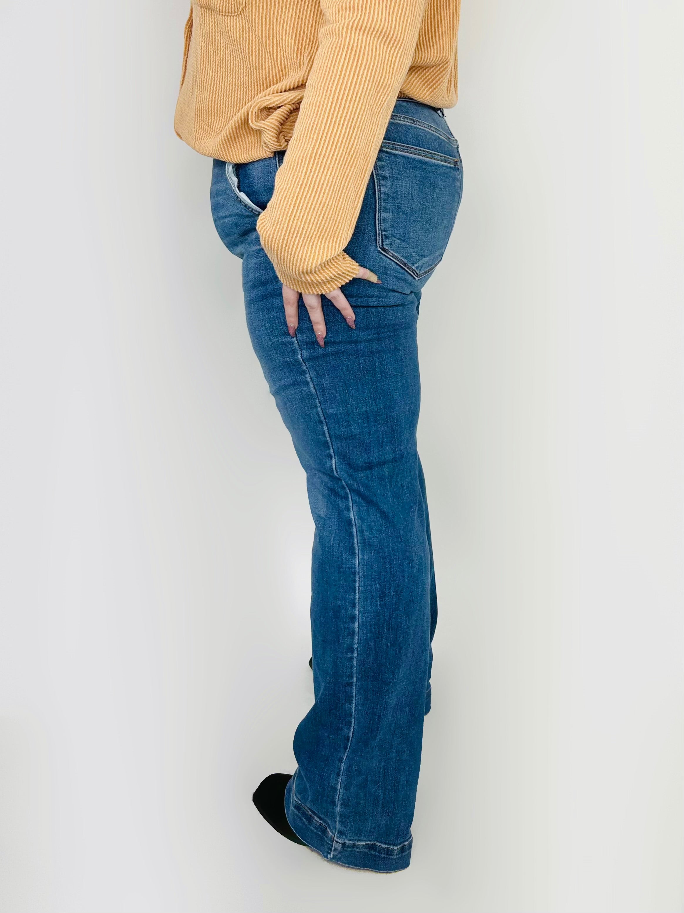 Women’s Wide Leg Jean by Judy Blue | Heathered Boho Boutique