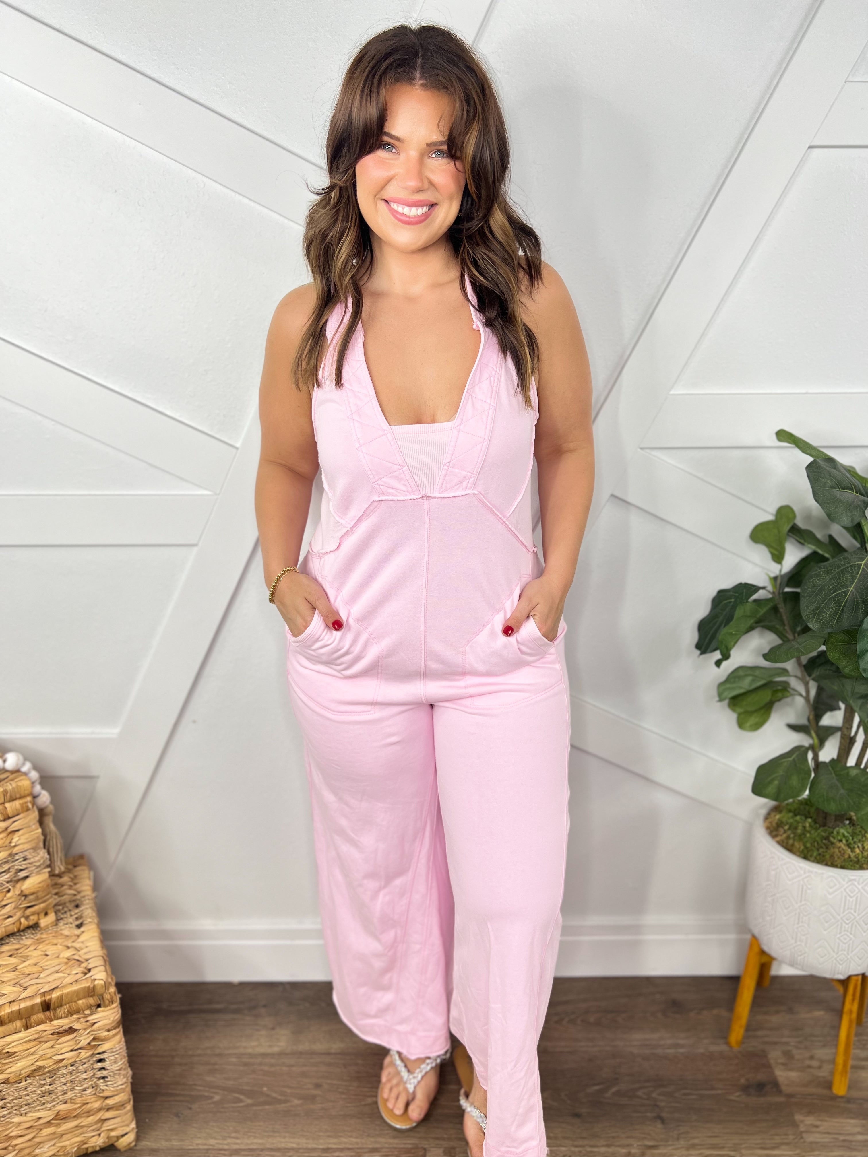 RESTOCK: Breakthrough Jumpsuit-230 Dresses/Jumpsuits/Rompers-BlueVelvet-Heathered Boho Boutique, Women's Fashion and Accessories in Palmetto, FL
