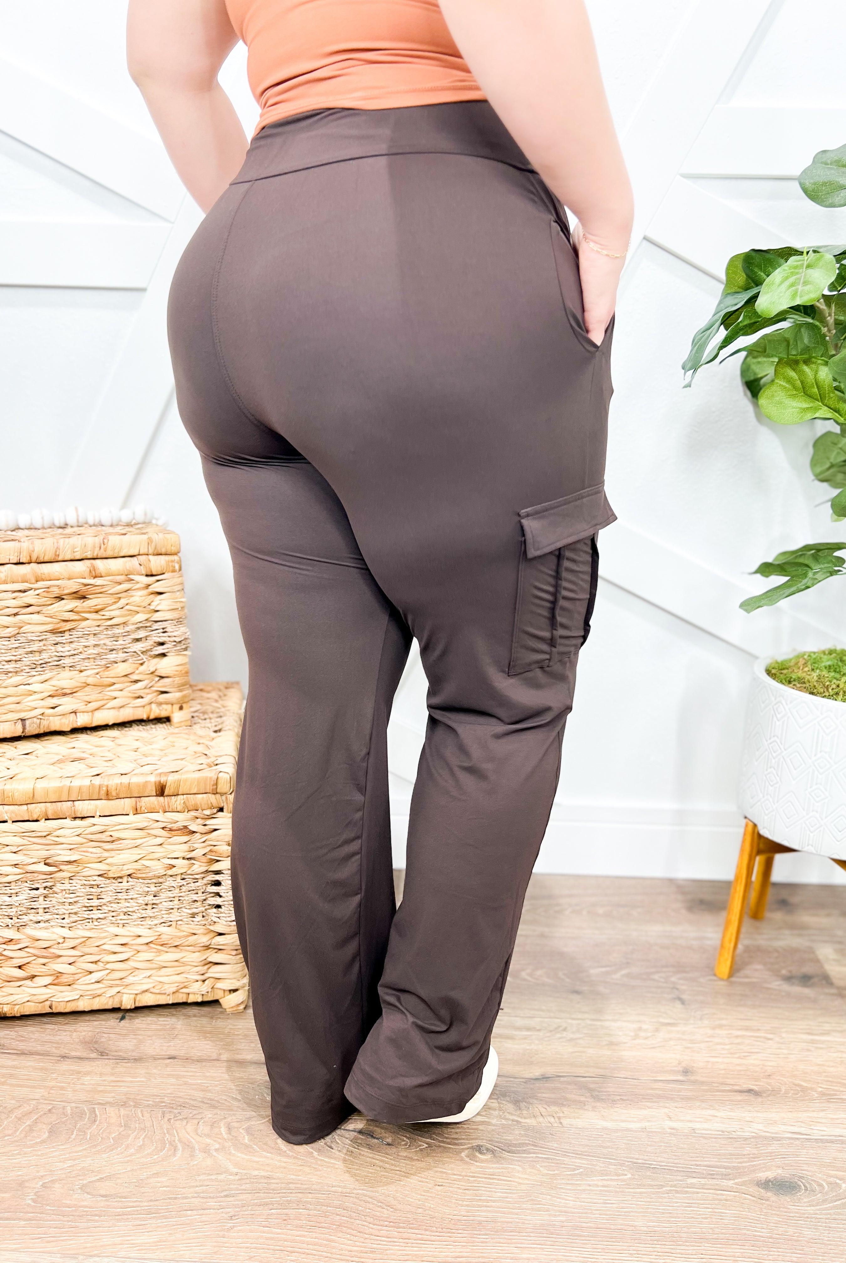 RESTOCK : Kim Possible Cargo Pants-150 PANTS-Rae Mode-Heathered Boho Boutique, Women's Fashion and Accessories in Palmetto, FL