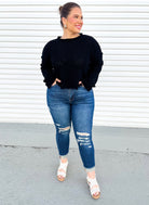 Get With It Boyfriend Jeans by Mica Denim-190 Jeans-Mica Denim-Heathered Boho Boutique, Women's Fashion and Accessories in Palmetto, FL