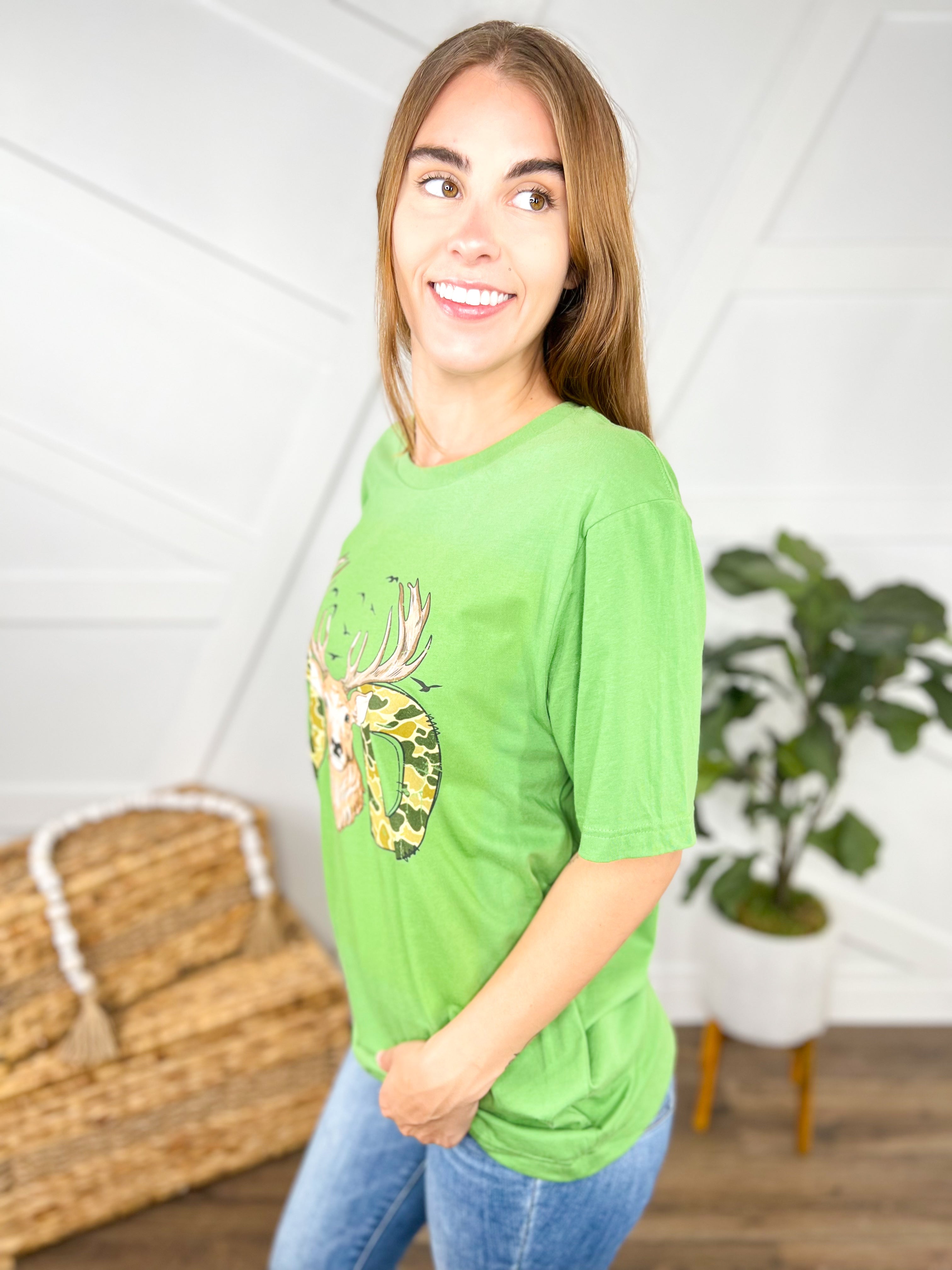 Hunter Dad Graphic Tee-130 Graphic Tees-Heathered Boho-Heathered Boho Boutique, Women's Fashion and Accessories in Palmetto, FL