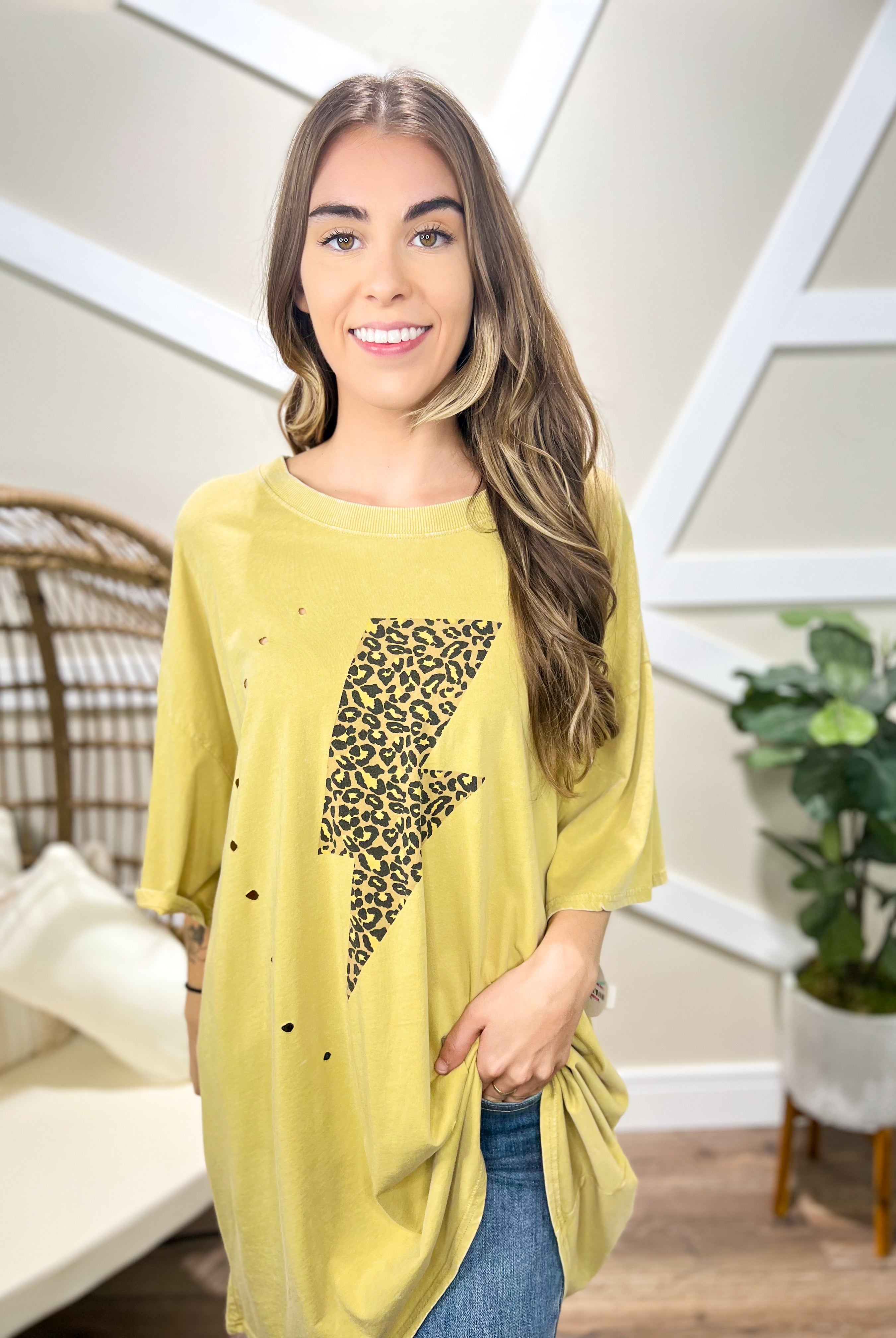 Restock: Strike Twice Graphic Tee-130 Graphic Tees-Easel-Heathered Boho Boutique, Women's Fashion and Accessories in Palmetto, FL