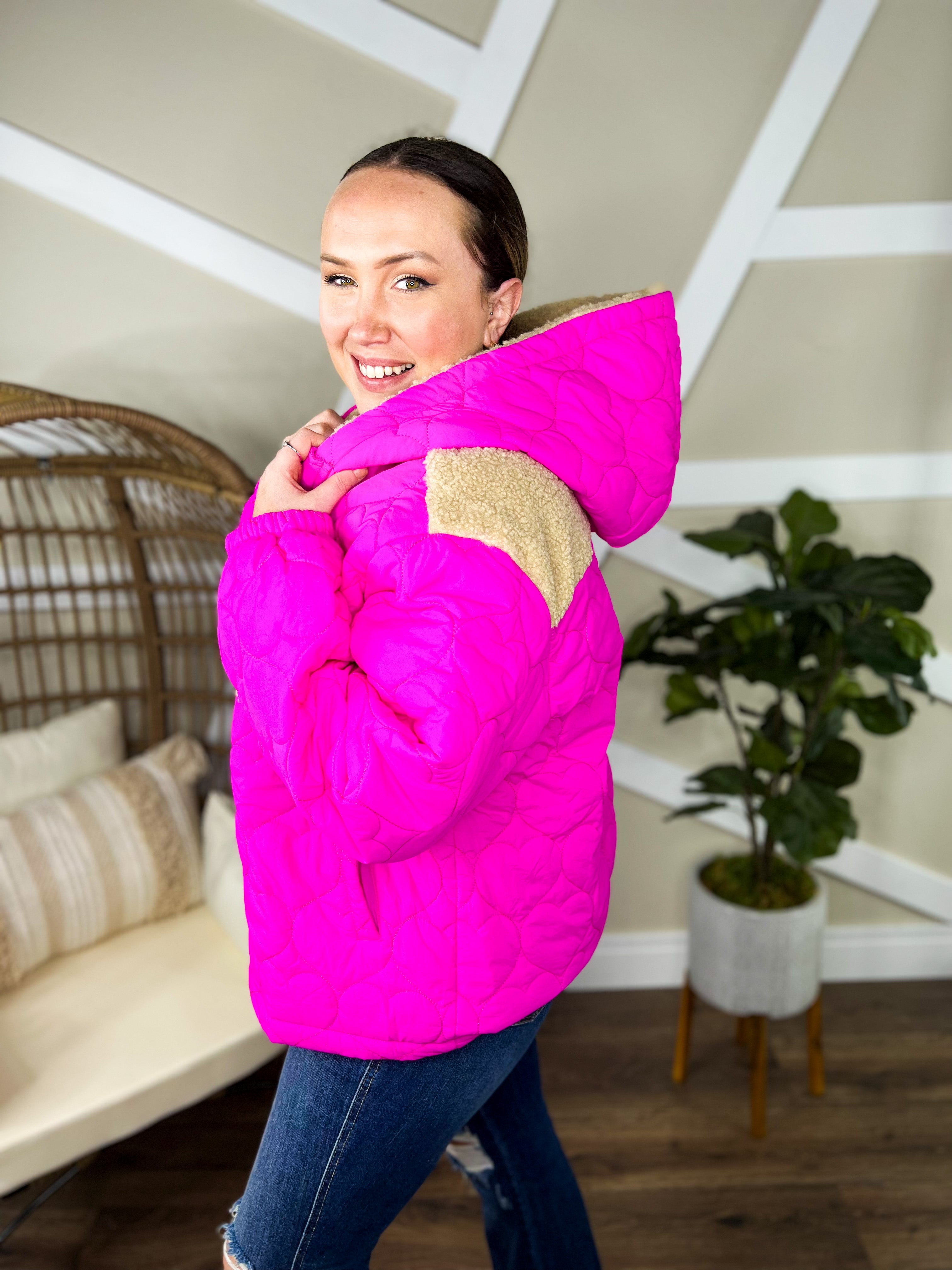 Restock: Hey Barbie! Jacket-200 Jackets/Shackets-White Birch-Heathered Boho Boutique, Women's Fashion and Accessories in Palmetto, FL