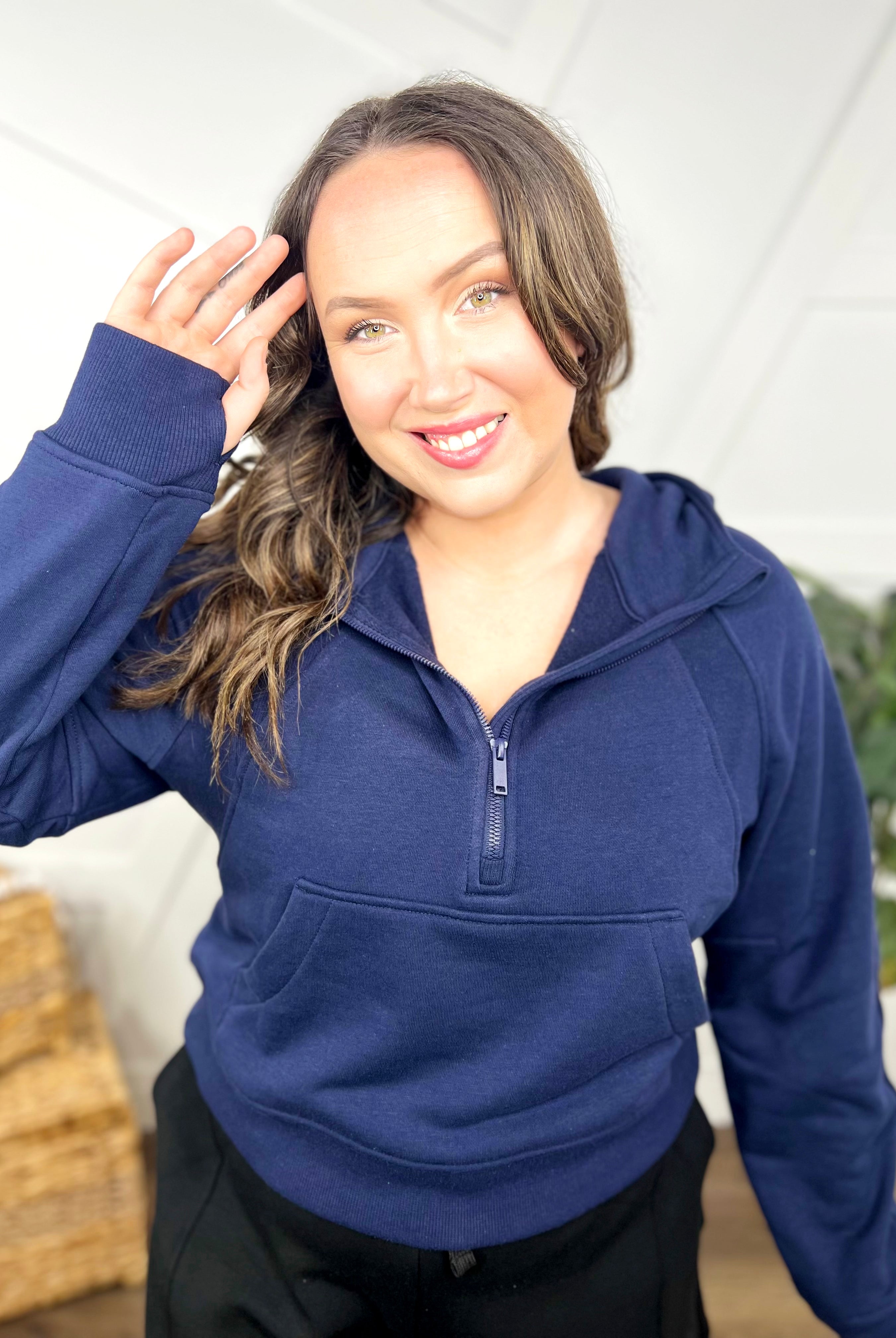 Hot Pursuit Hoodie-200 Jackets/Shackets-Rae Mode-Heathered Boho Boutique, Women's Fashion and Accessories in Palmetto, FL