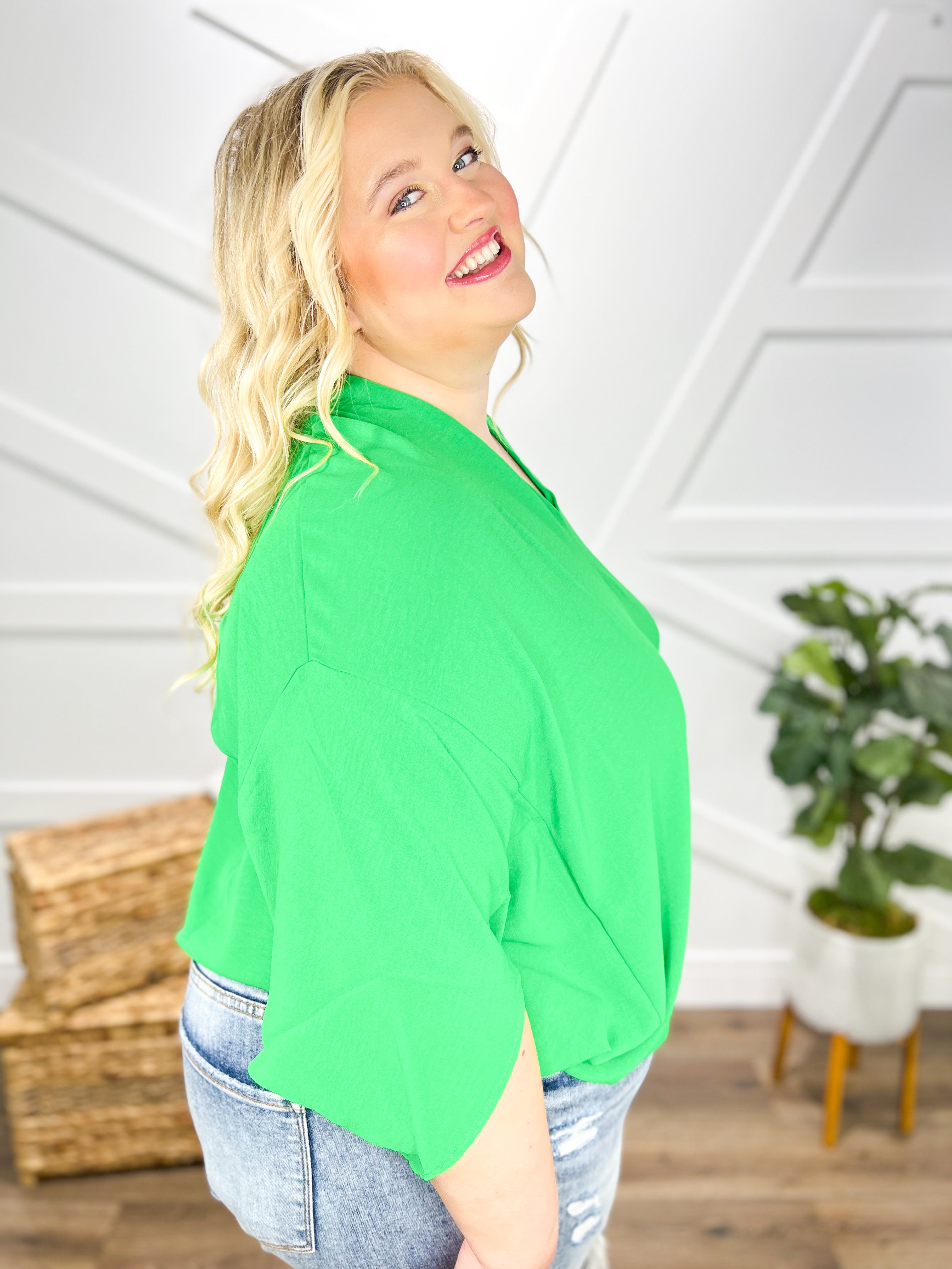 RESTOCK: All Business Top-110 Short Sleeve Top-First Love-Heathered Boho Boutique, Women's Fashion and Accessories in Palmetto, FL