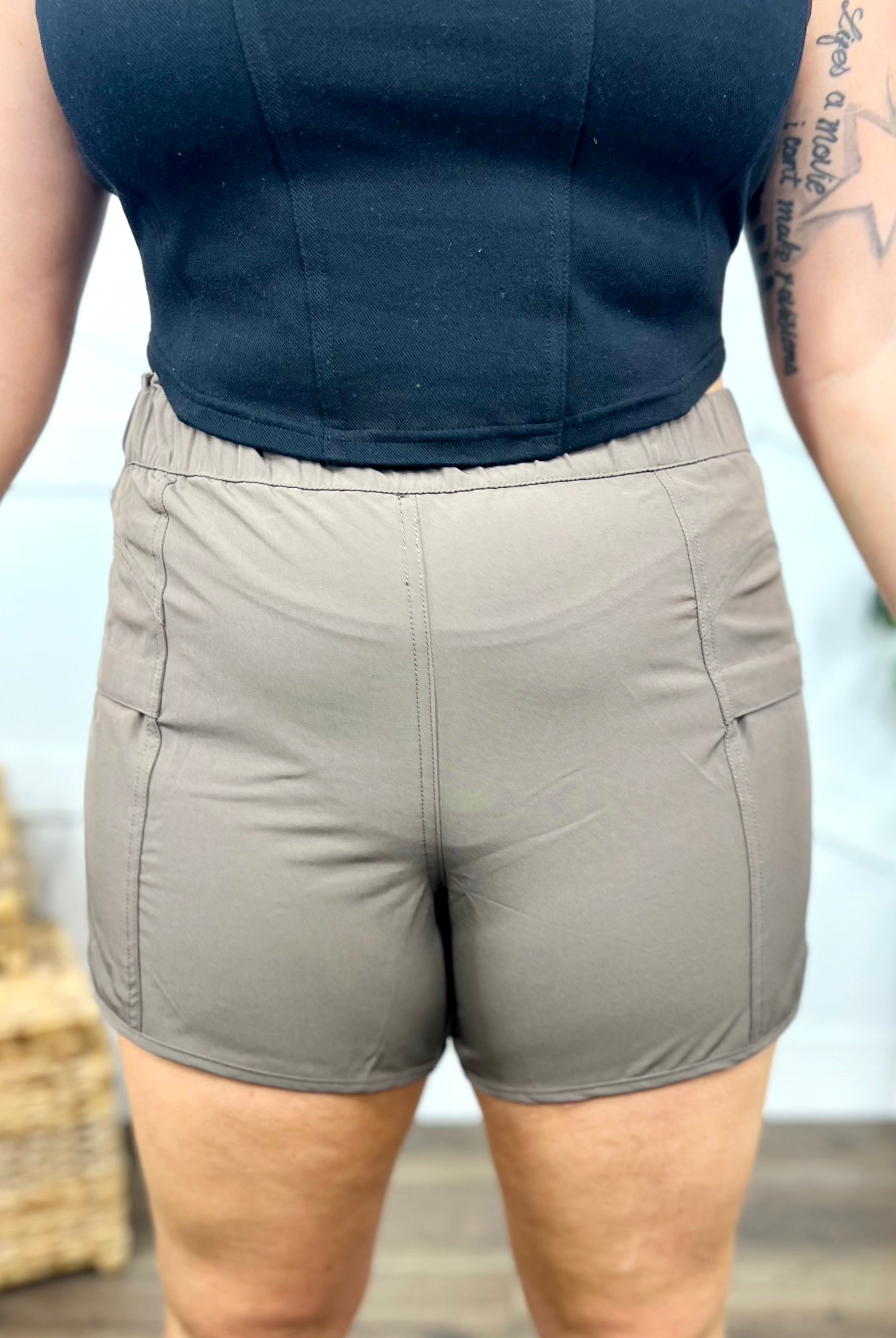 Lunar Hiking Shorts-160 shorts-Rae Mode-Heathered Boho Boutique, Women's Fashion and Accessories in Palmetto, FL