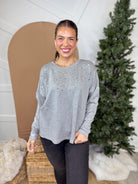 New Standards Tunic Top-120 LONG SLEEVE TOPS-SPIN USA-Heathered Boho Boutique, Women's Fashion and Accessories in Palmetto, FL