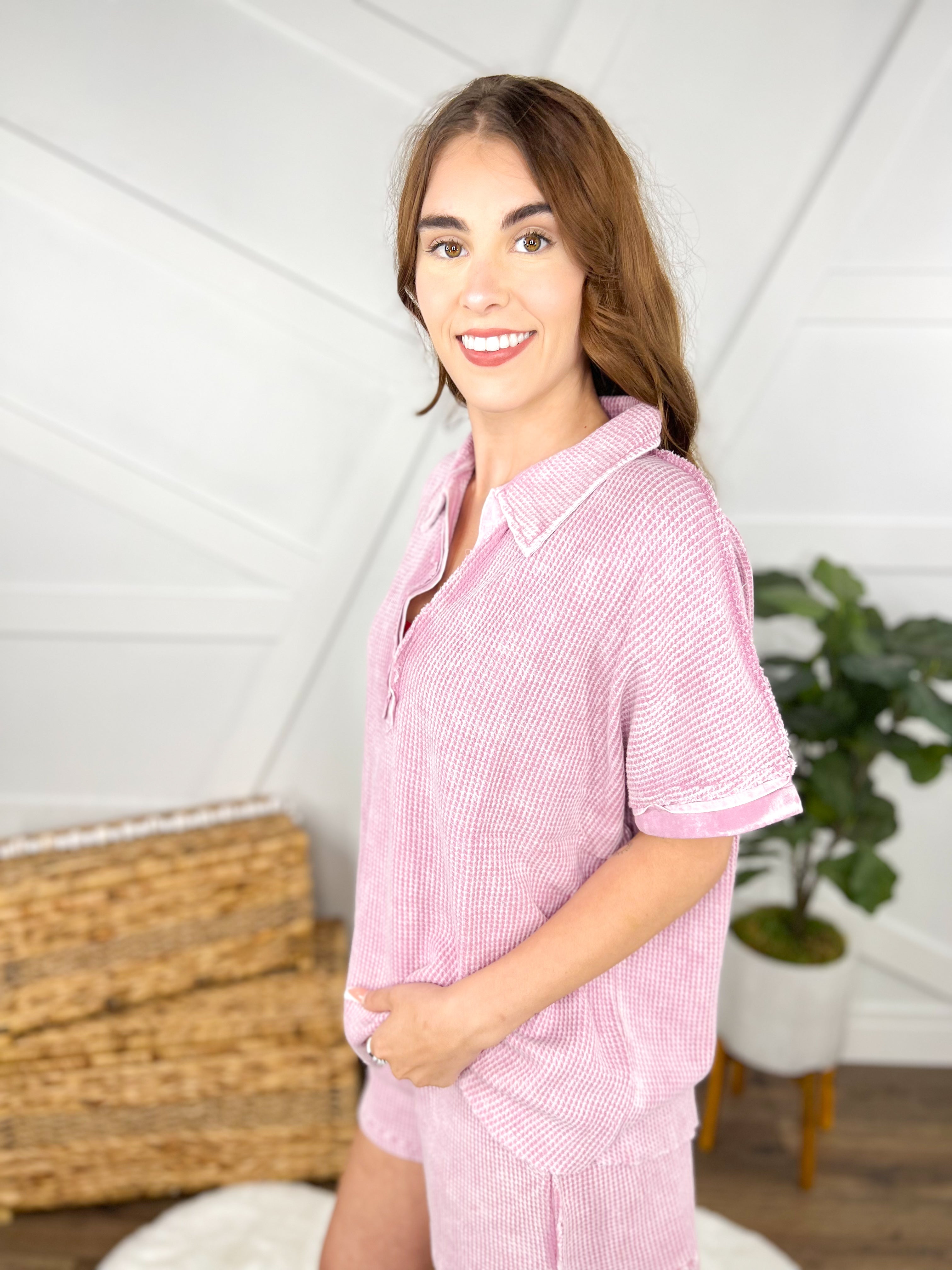 Add Some Edge Top-110 Short Sleeve Top-White Birch-Heathered Boho Boutique, Women's Fashion and Accessories in Palmetto, FL