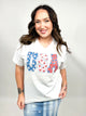 Flowers in the USA Graphic Tee -194-130 Graphic Tees-Heathered Boho-Heathered Boho Boutique, Women's Fashion and Accessories in Palmetto, FL