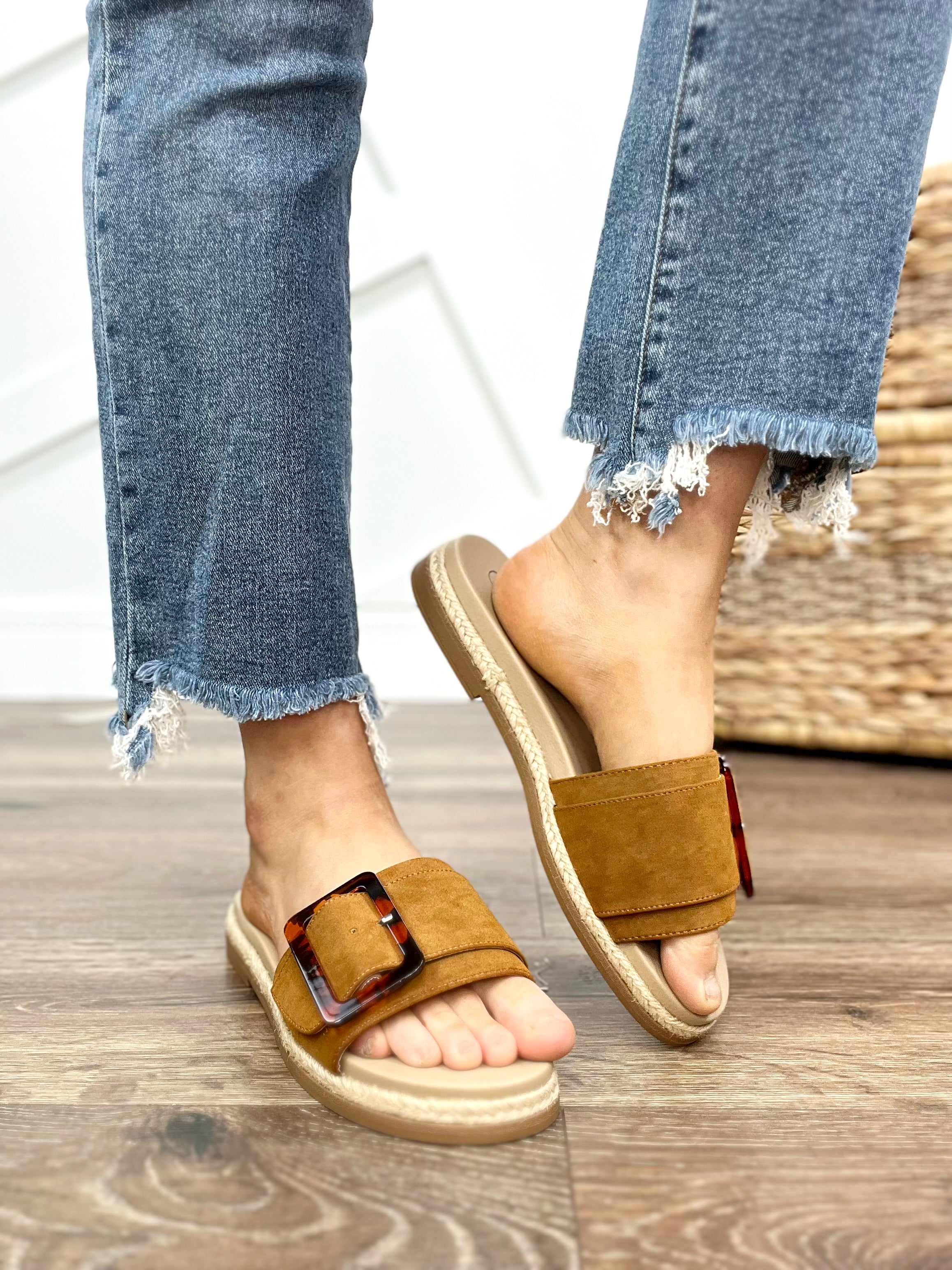 Cognac Ozilia Sandals-350 Shoes-Mia Shoes-Heathered Boho Boutique, Women's Fashion and Accessories in Palmetto, FL