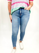 Elevate Skinny Jeans-190 Jeans-Vervet-Heathered Boho Boutique, Women's Fashion and Accessories in Palmetto, FL