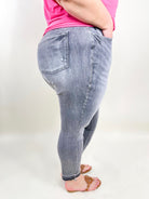 Cross Walk Tummy Control Skinny by Judy Blue-190 Jeans-Judy Blue-Heathered Boho Boutique, Women's Fashion and Accessories in Palmetto, FL