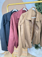 Collared Jacket-200 Jackets/Shackets-HEATHERED BOHO-Heathered Boho Boutique, Women's Fashion and Accessories in Palmetto, FL