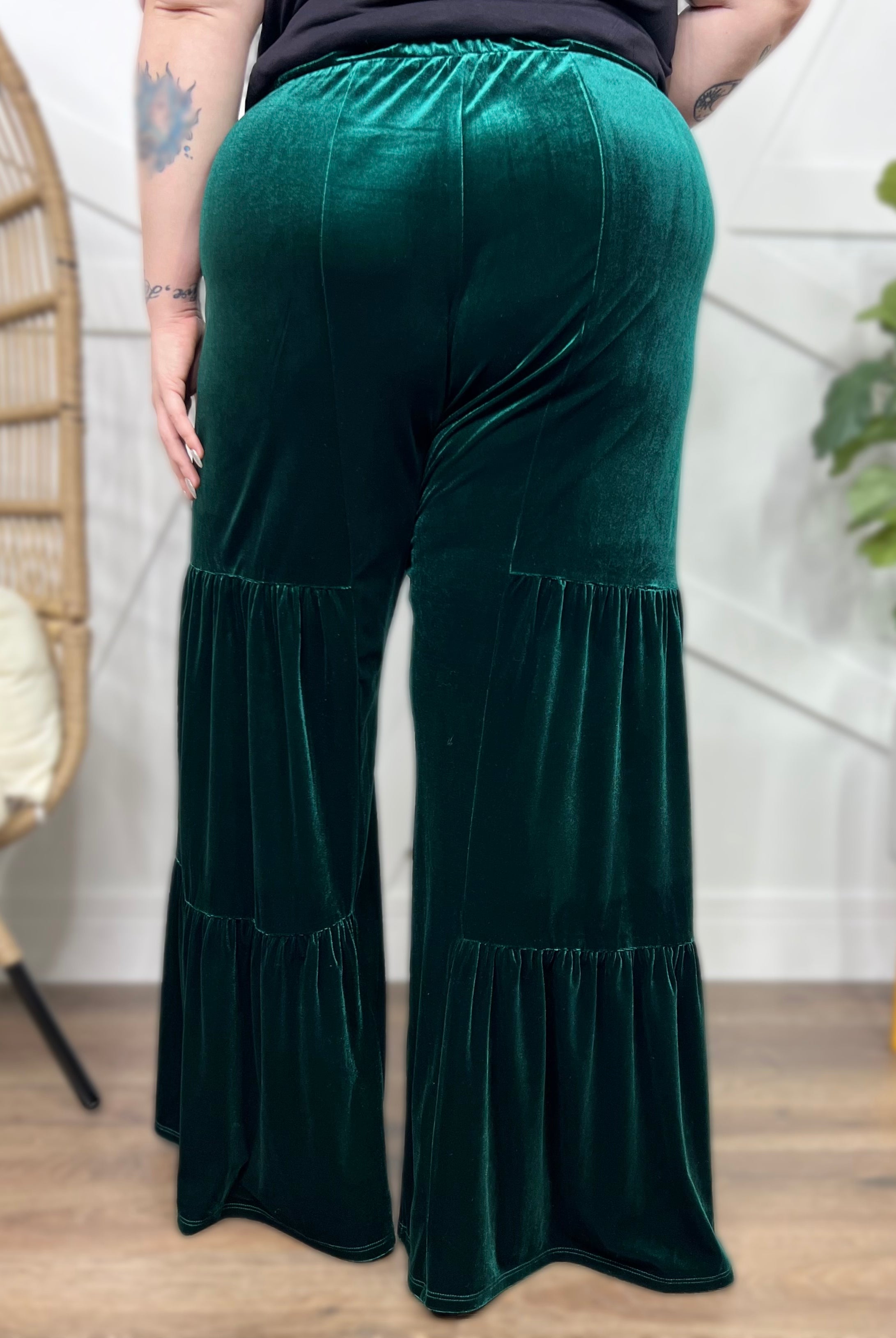 Glamorous Flare Pants-150 PANTS-GeeGee-Heathered Boho Boutique, Women's Fashion and Accessories in Palmetto, FL