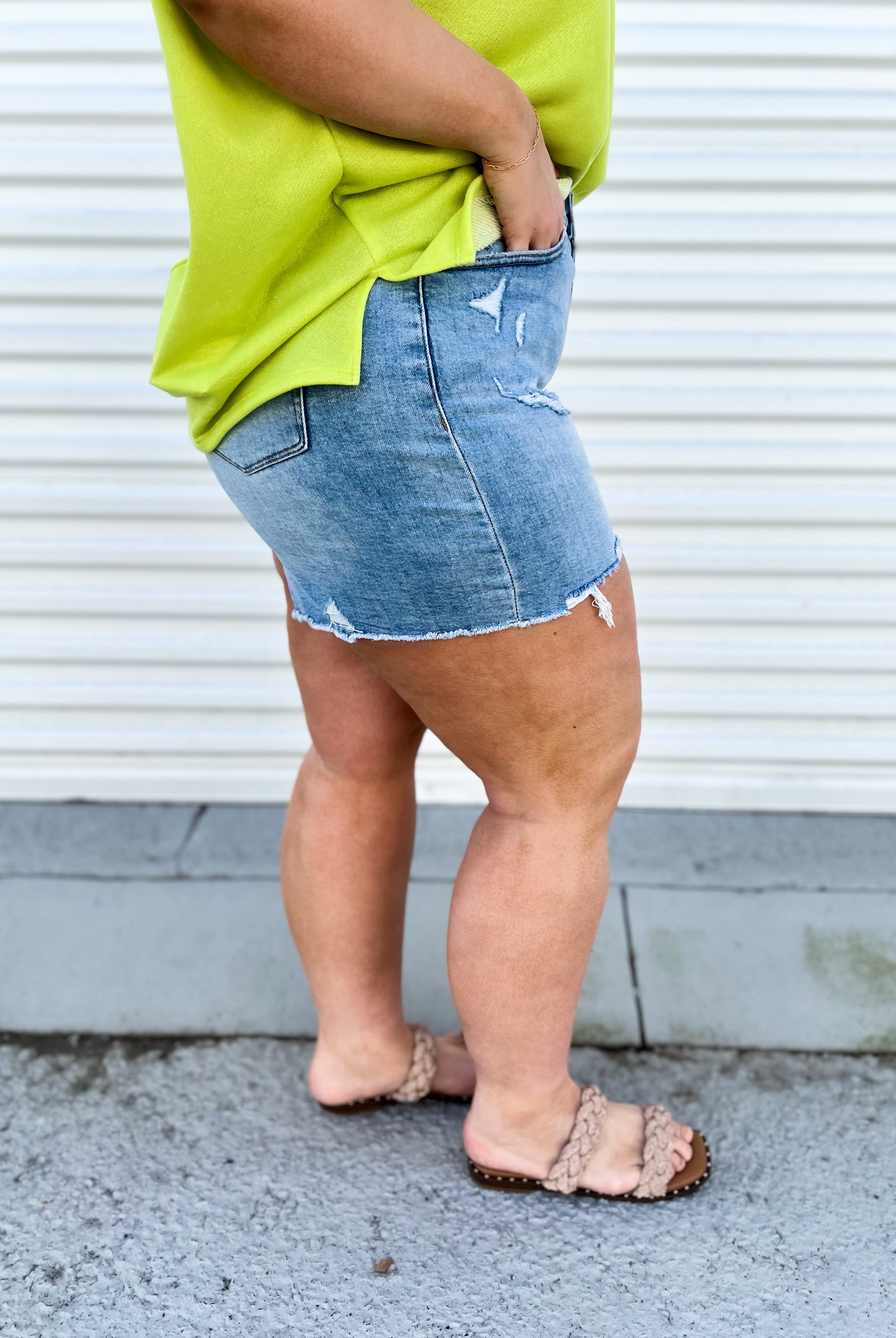 Robola Favorite Cuttoff Shorts by Mica Denim-160 shorts-Mica Denim-Heathered Boho Boutique, Women's Fashion and Accessories in Palmetto, FL