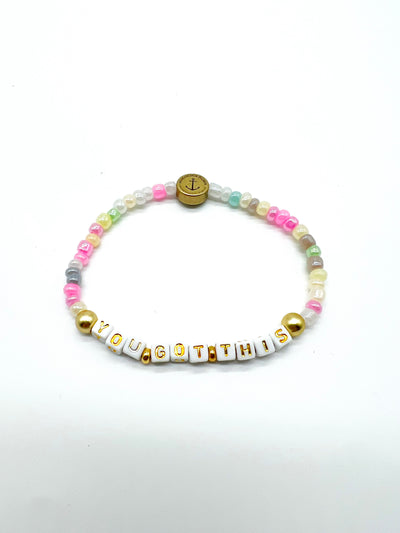 Inspirational Small Bead Bracelet