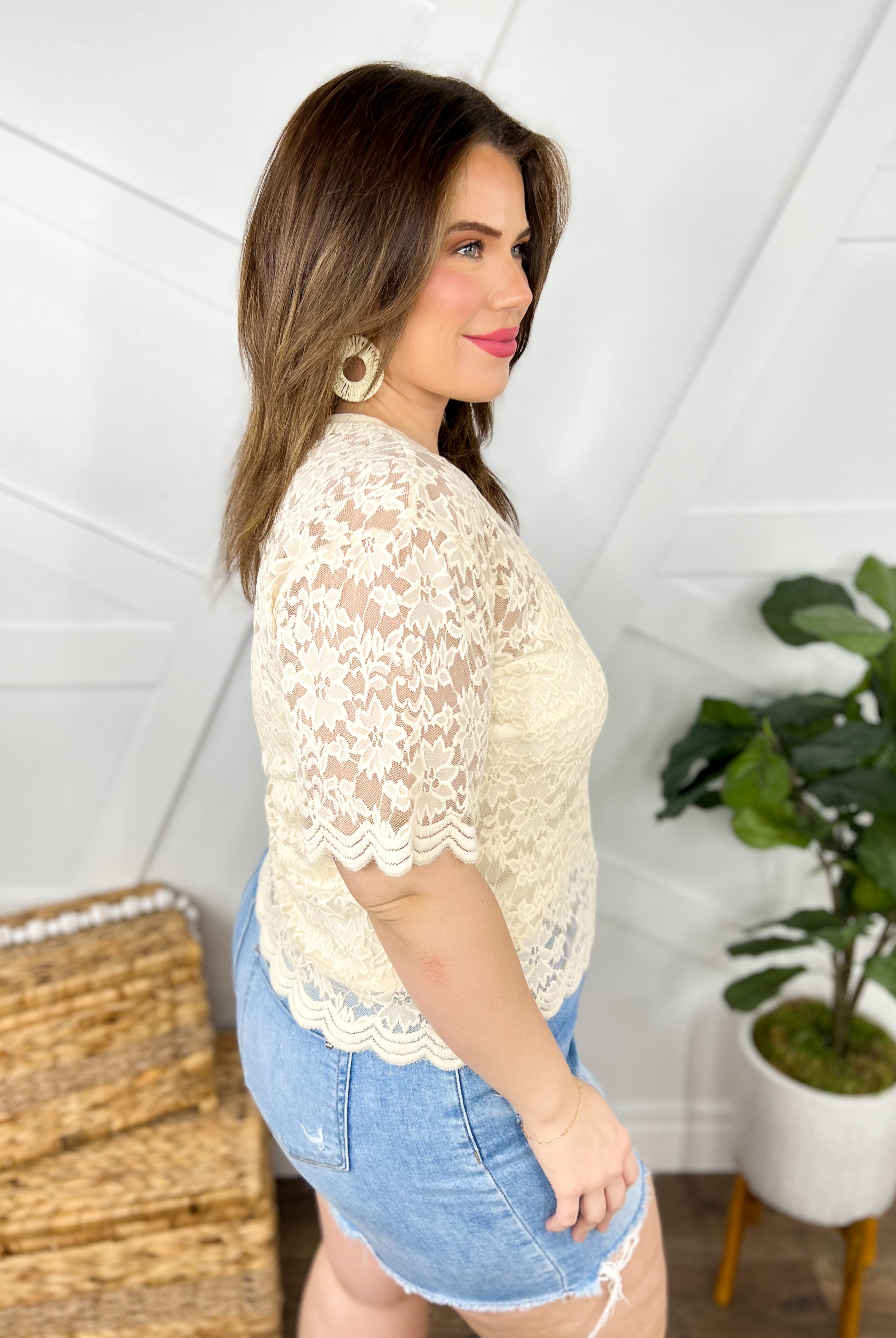Nothing But Class Top-110 Short Sleeve Top-Easel-Heathered Boho Boutique, Women's Fashion and Accessories in Palmetto, FL