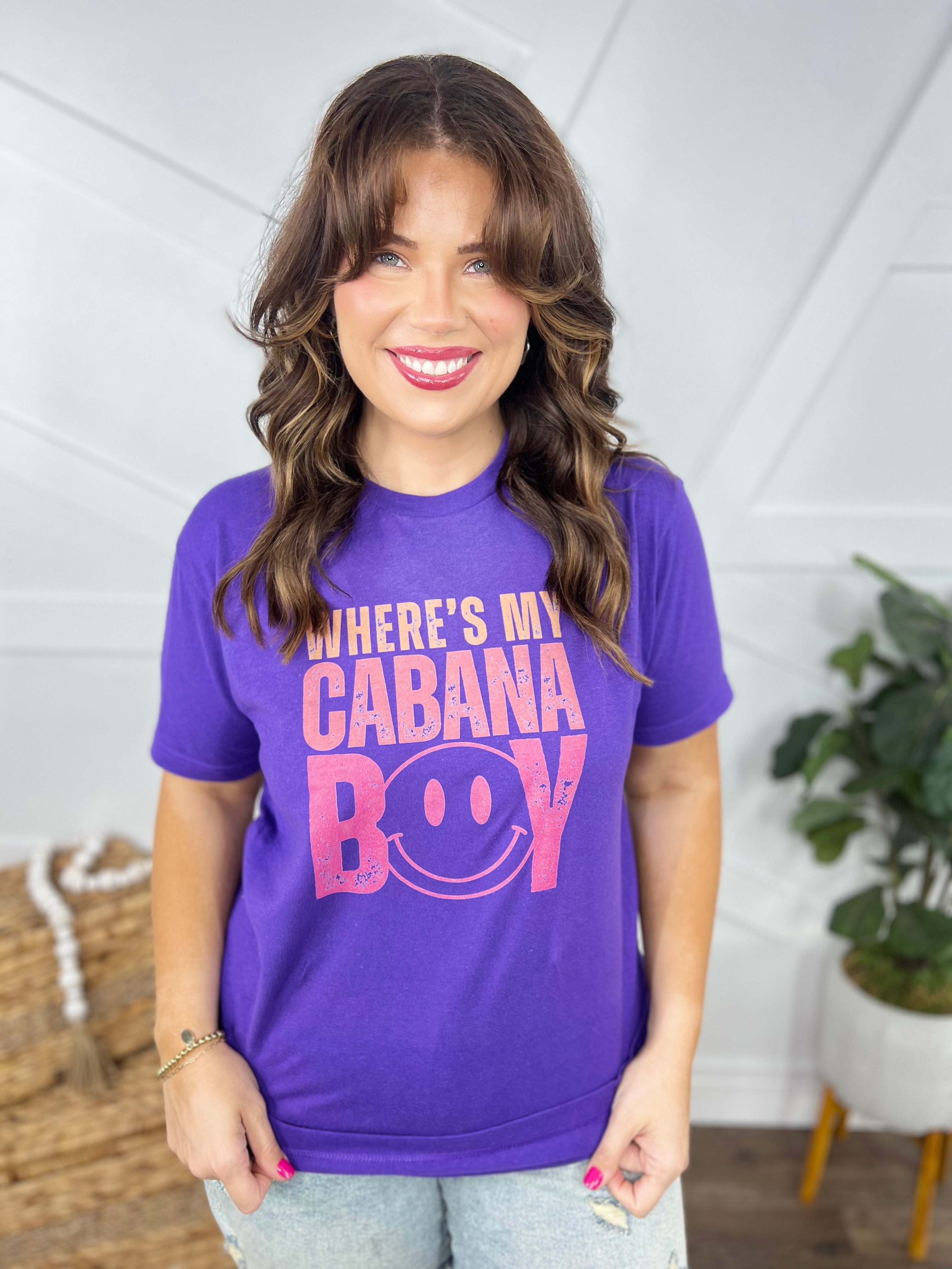 Cabana Boy Graphic Tee-130 Graphic Tees-Heathered Boho-Heathered Boho Boutique, Women's Fashion and Accessories in Palmetto, FL
