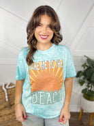 Take Me To The Beach Graphic Tee-130 Graphic Tees-Heathered Boho-Heathered Boho Boutique, Women's Fashion and Accessories in Palmetto, FL