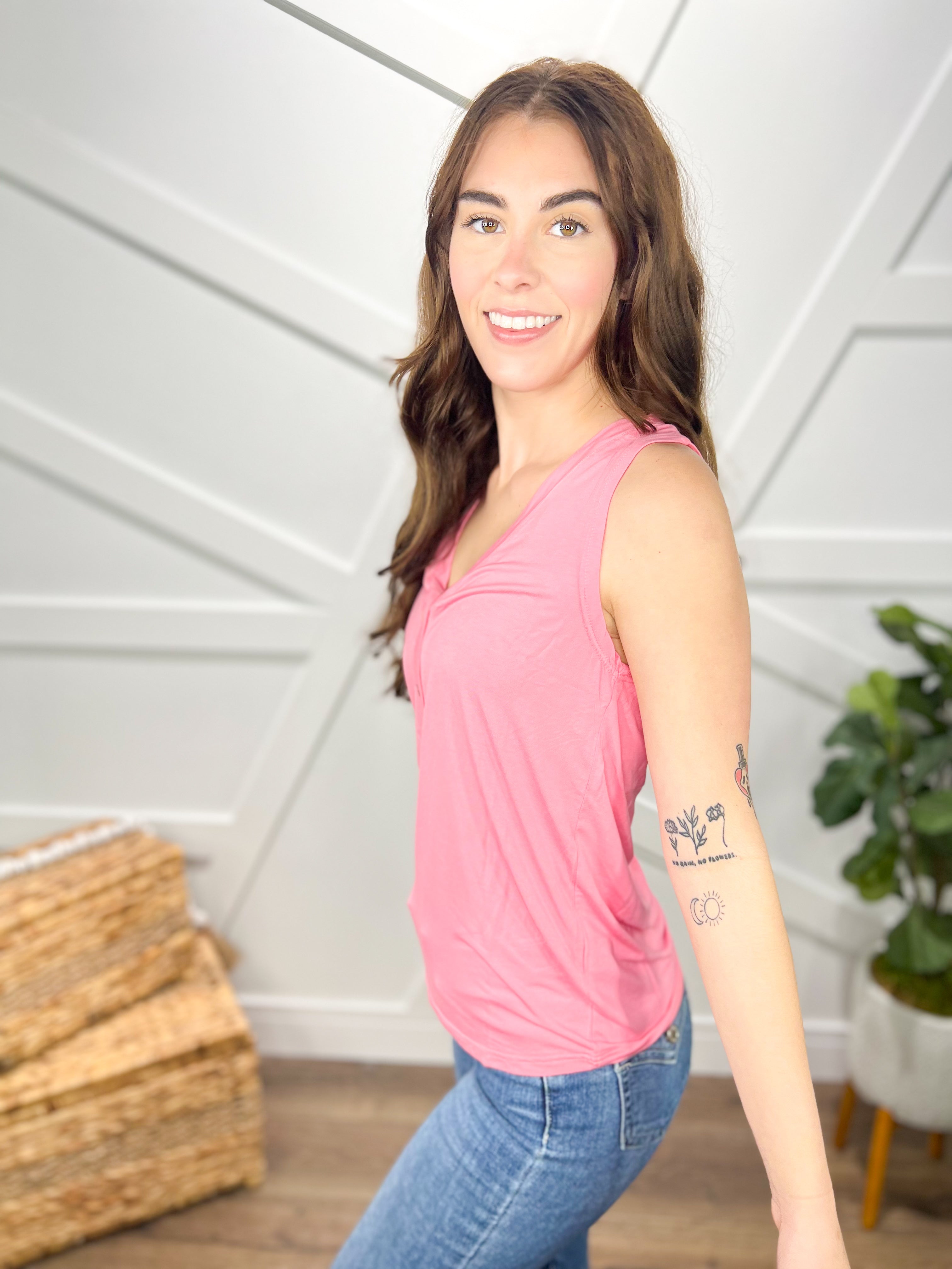 RESTOCK : Mean It Tank Top-100 Tank/Crop Tops-POL-Heathered Boho Boutique, Women's Fashion and Accessories in Palmetto, FL