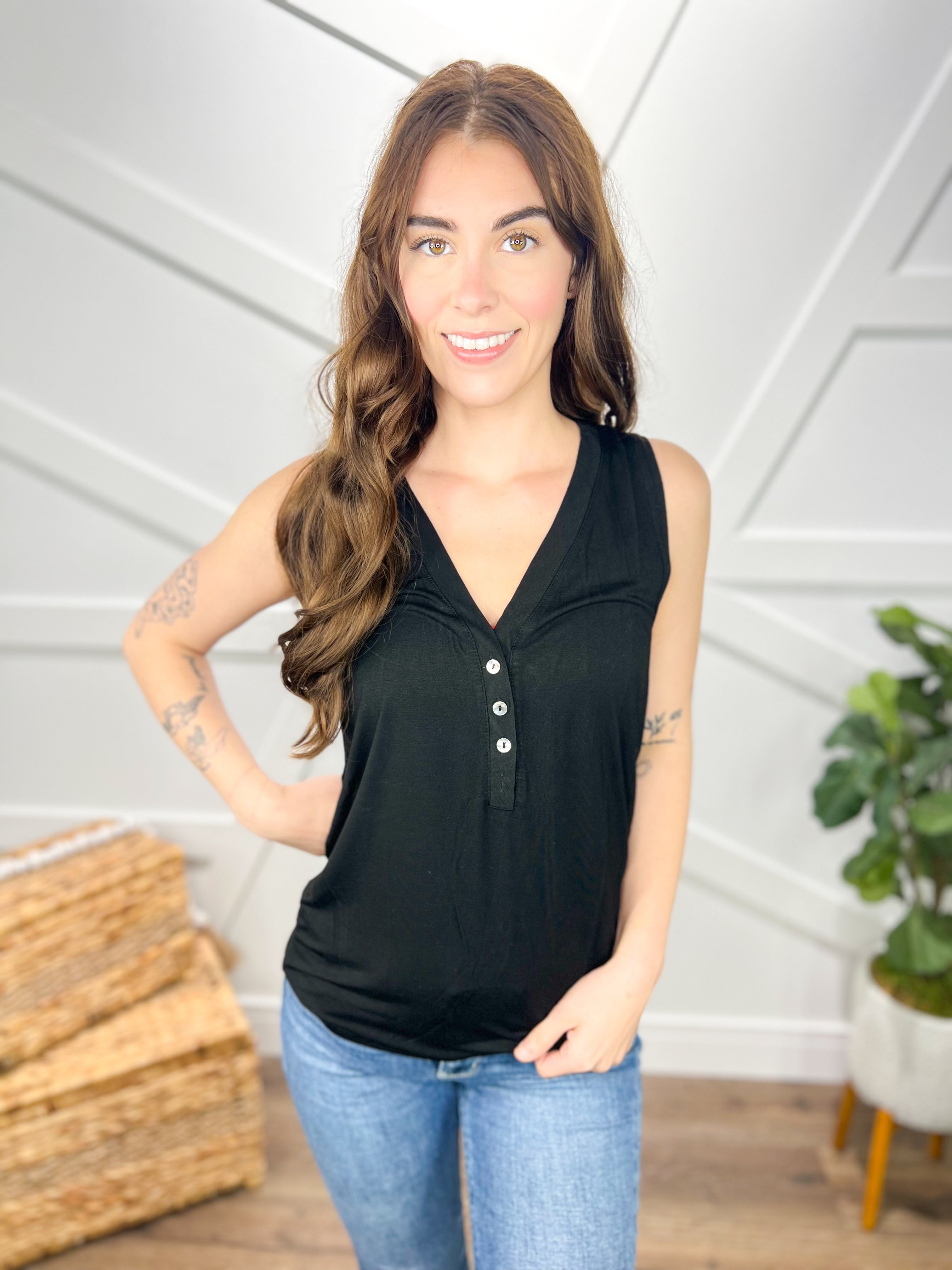 RESTOCK : Mean It Tank Top-100 Tank/Crop Tops-POL-Heathered Boho Boutique, Women's Fashion and Accessories in Palmetto, FL