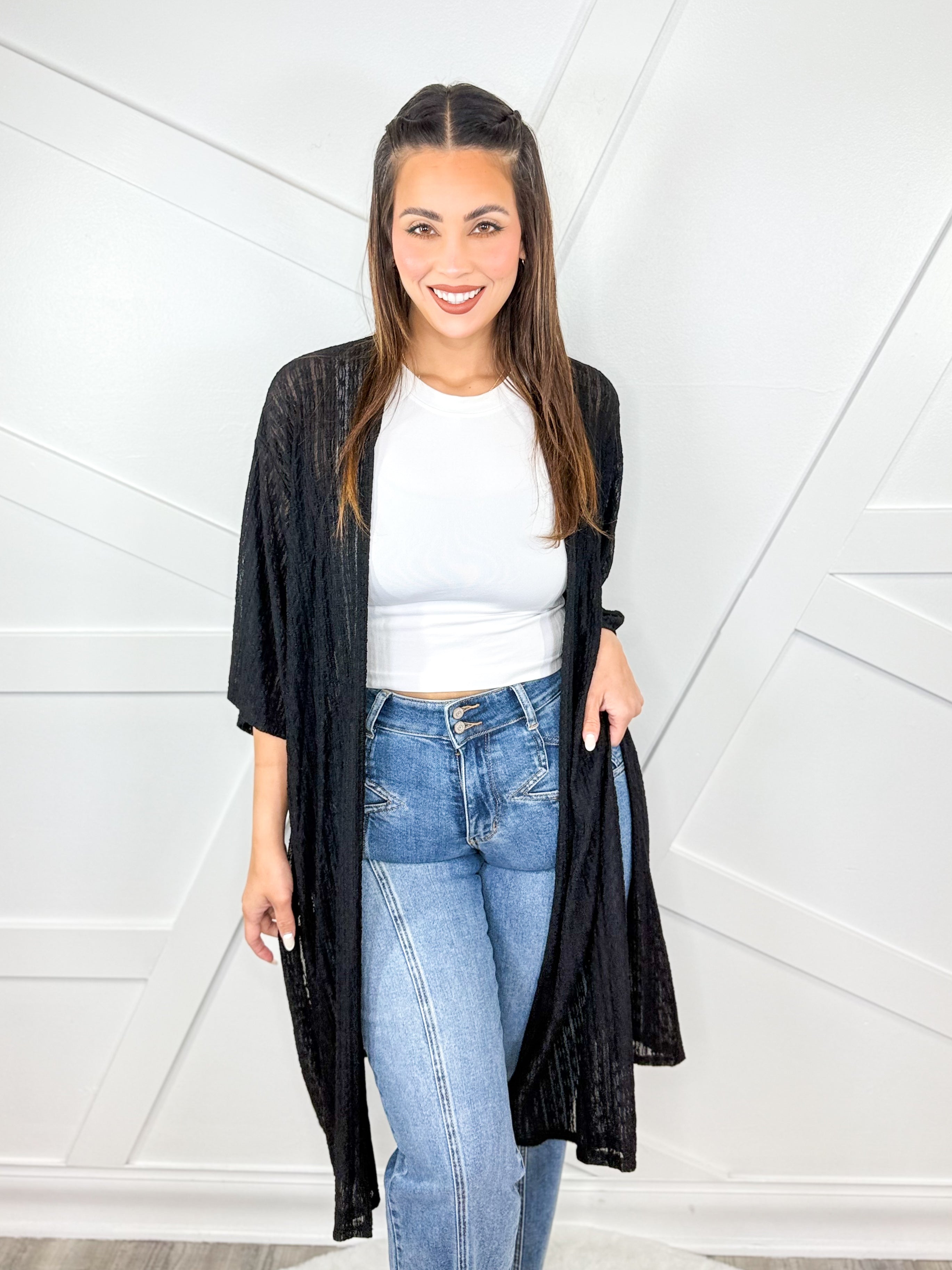 Main Event Cover Up-220 Cardigans/ Kimonos-P.S. Kate-Heathered Boho Boutique, Women's Fashion and Accessories in Palmetto, FL