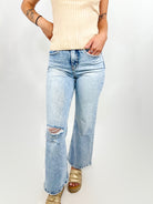 Rediscover Wide Leg Jeans by Vervet-190 Jeans-Vervet-Heathered Boho Boutique, Women's Fashion and Accessories in Palmetto, FL