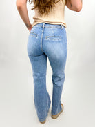 Effortless Wide Leg Jeans By Risen Jeans-190 Jeans-Risen Jeans-Heathered Boho Boutique, Women's Fashion and Accessories in Palmetto, FL