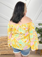 Citrus Top-120 Long Sleeve Tops-Andree by Unit-Heathered Boho Boutique, Women's Fashion and Accessories in Palmetto, FL
