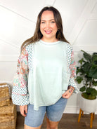 Dreamlike State Top-120 Long Sleeve Tops-Easel-Heathered Boho Boutique, Women's Fashion and Accessories in Palmetto, FL