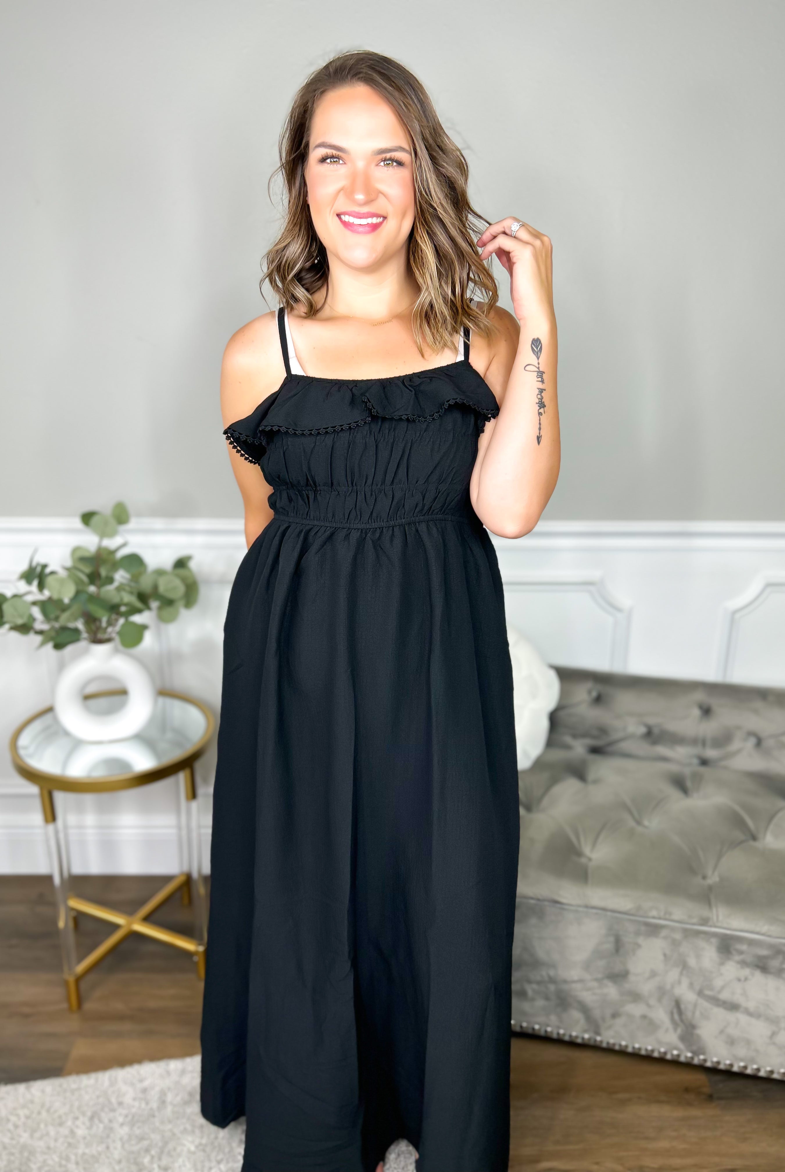 RESTOCK : Daydream Barbie Dress-230 Dresses/Jumpsuits/Rompers-White Birch-Heathered Boho Boutique, Women's Fashion and Accessories in Palmetto, FL