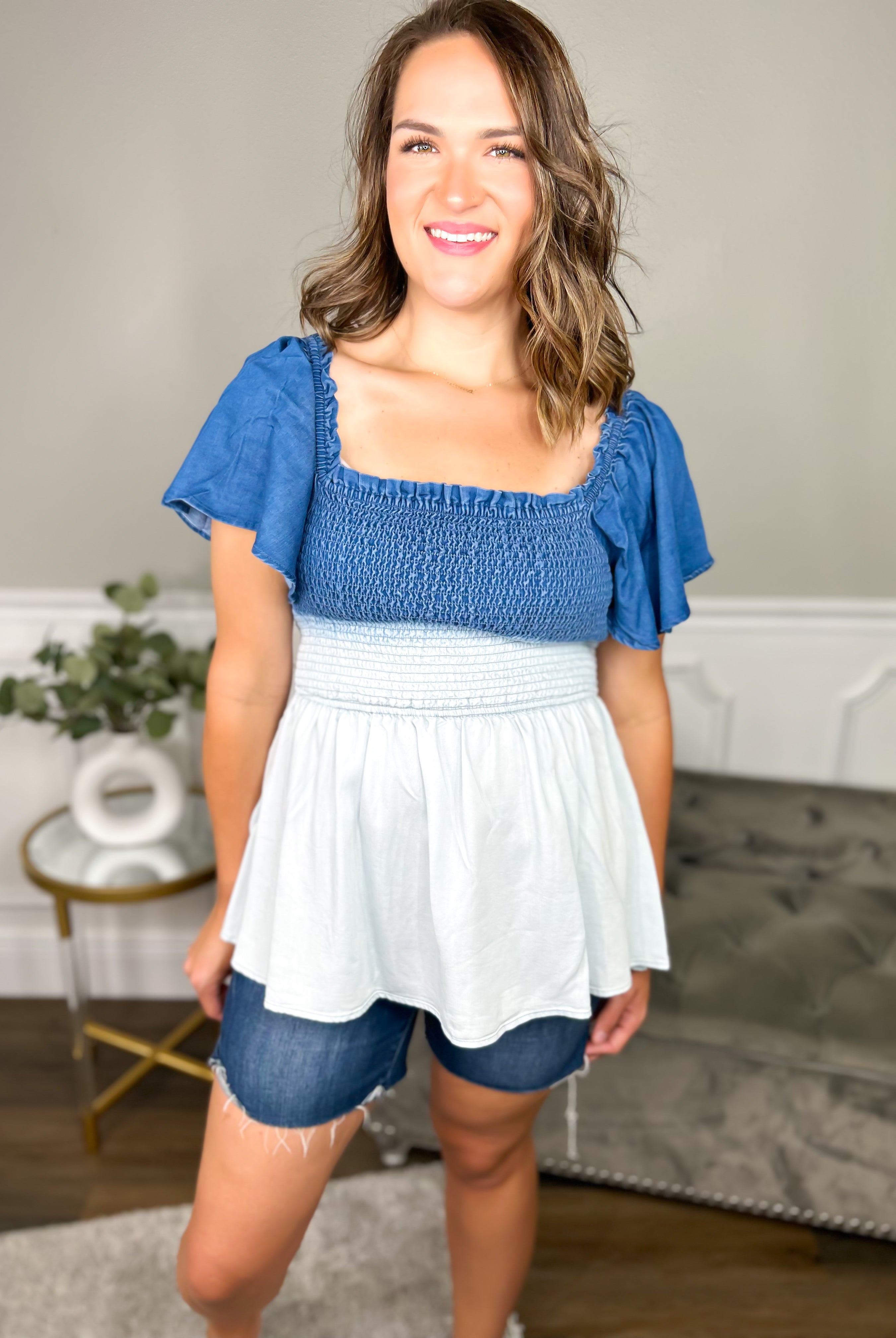 Still Yours Top-110 Short Sleeve Top-White Birch-Heathered Boho Boutique, Women's Fashion and Accessories in Palmetto, FL