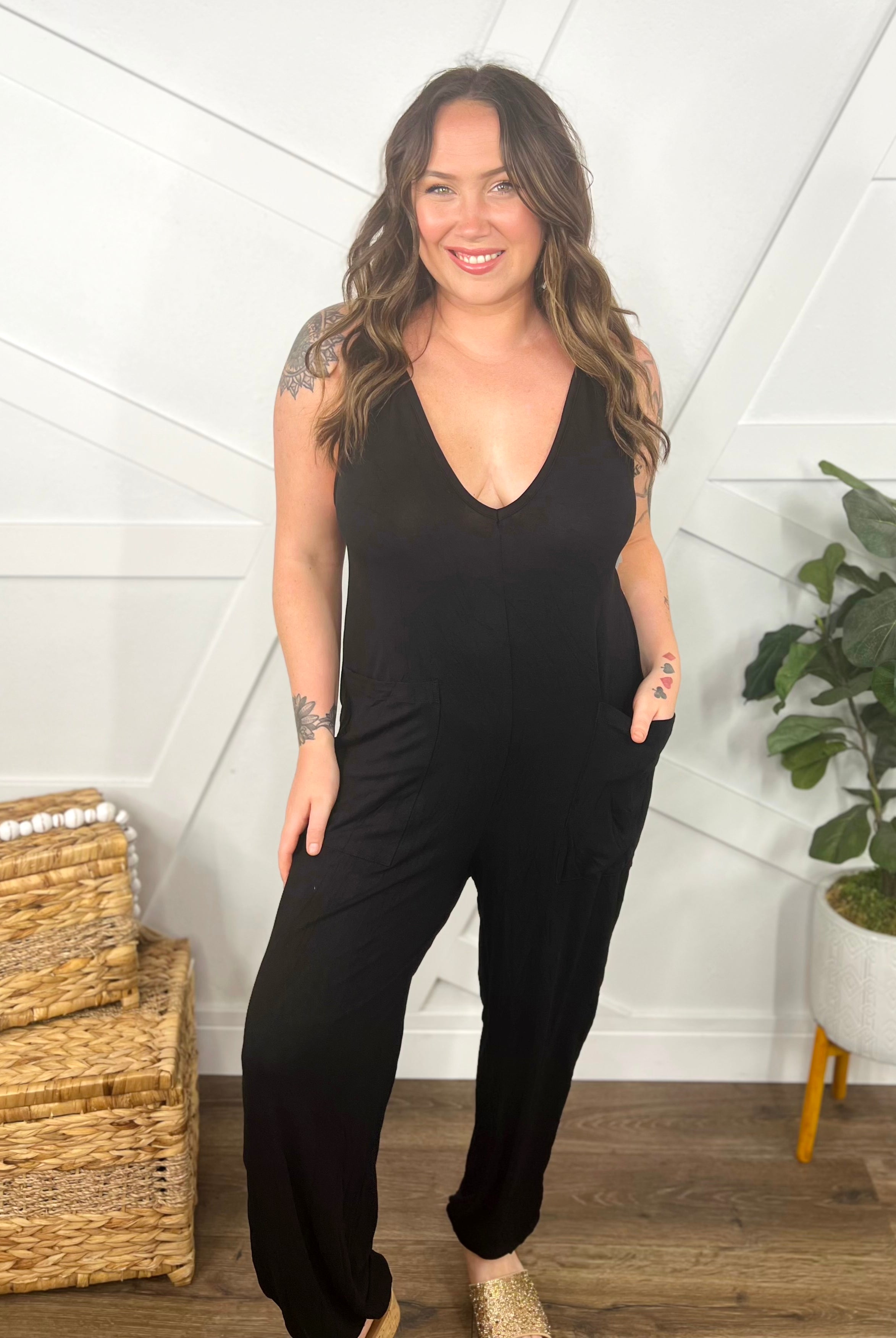 In My Feels Jumpsuit-230 Dresses/Jumpsuits/Rompers-Culture Code-Heathered Boho Boutique, Women's Fashion and Accessories in Palmetto, FL