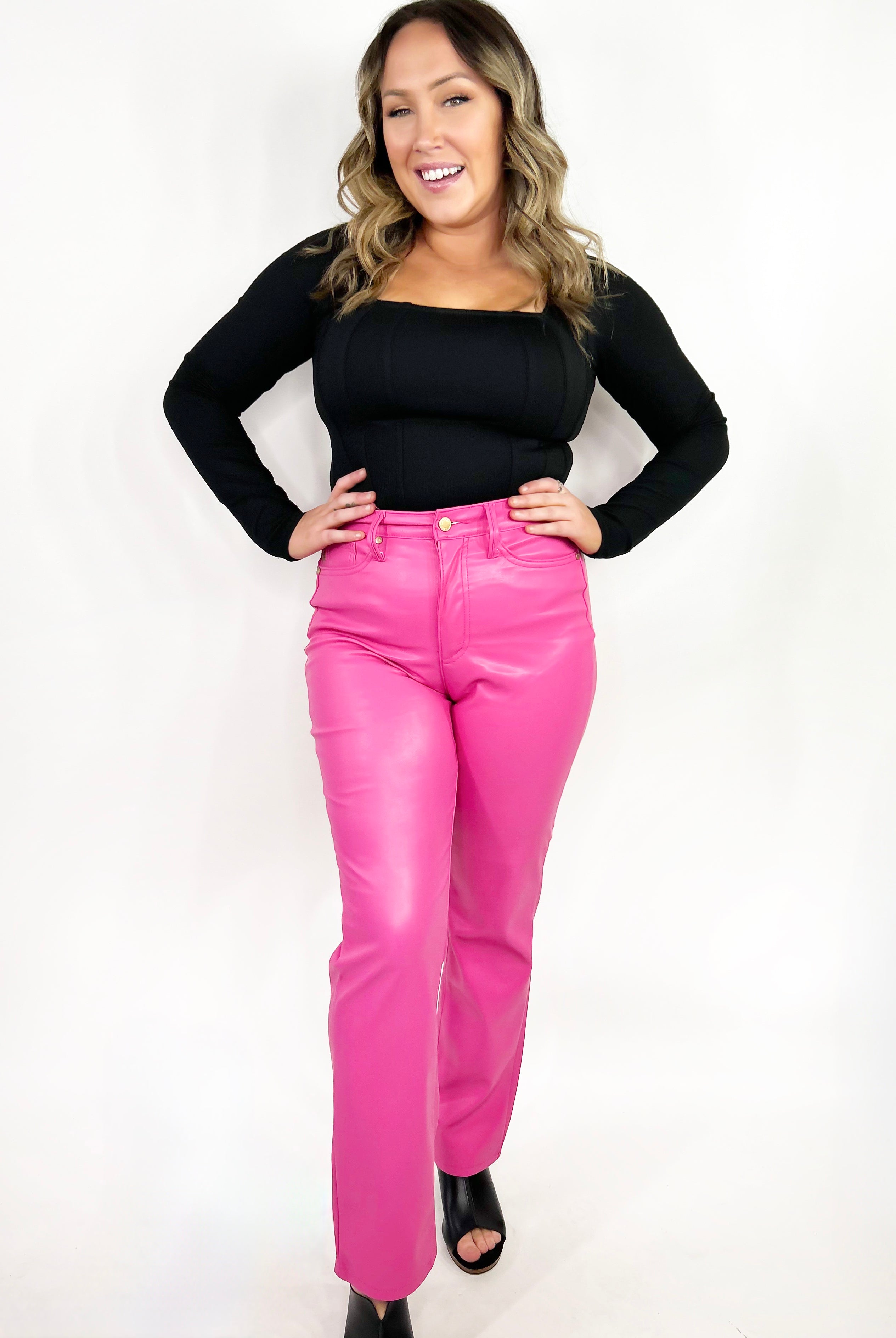 Power Puff Straight Leg TUMMY CONTROL by Judy Blue-190 Jeans-Judy Blue-Heathered Boho Boutique, Women's Fashion and Accessories in Palmetto, FL