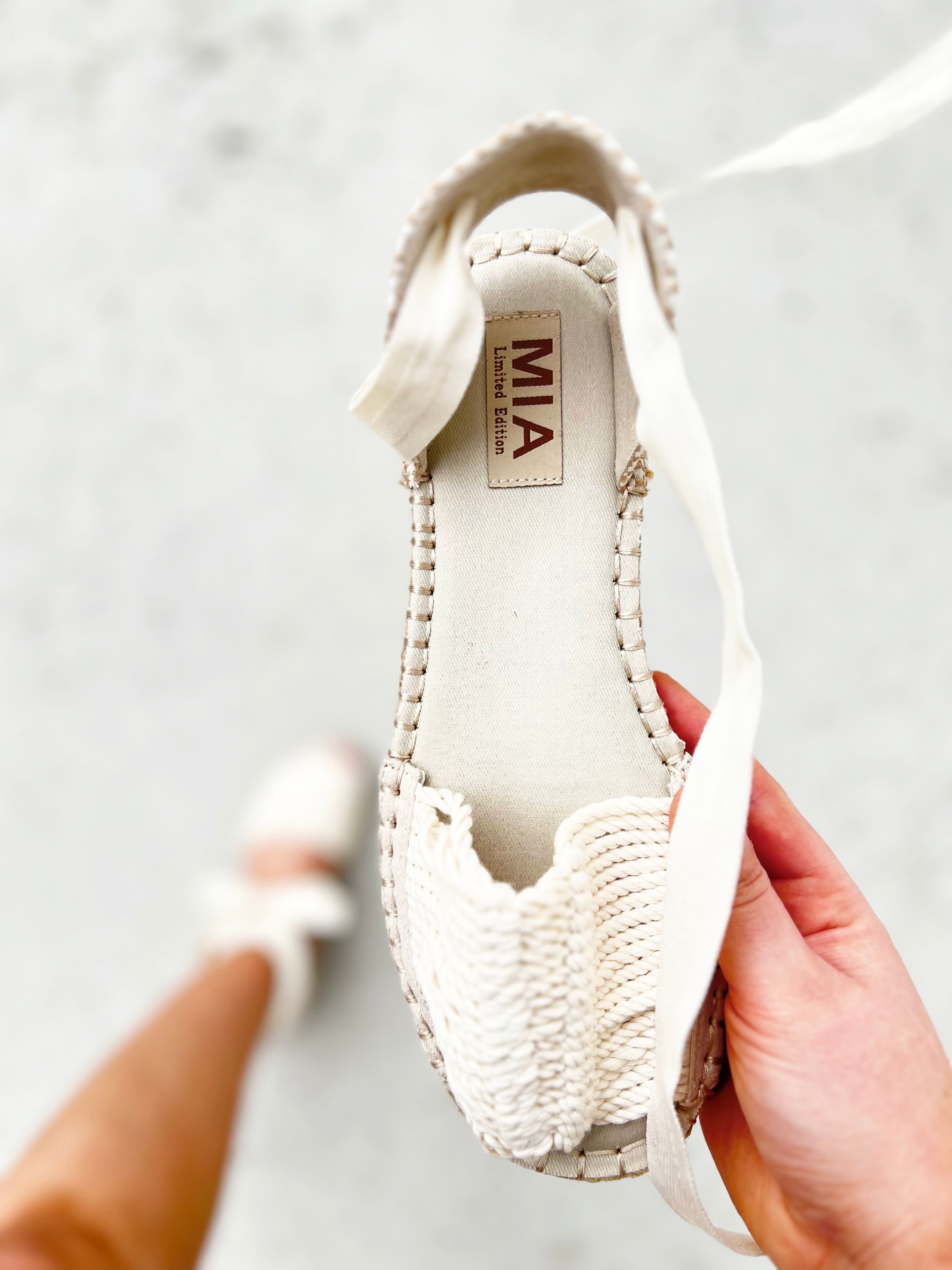 Off White Noella Flats-350 Shoes-Mia Shoes-Heathered Boho Boutique, Women's Fashion and Accessories in Palmetto, FL