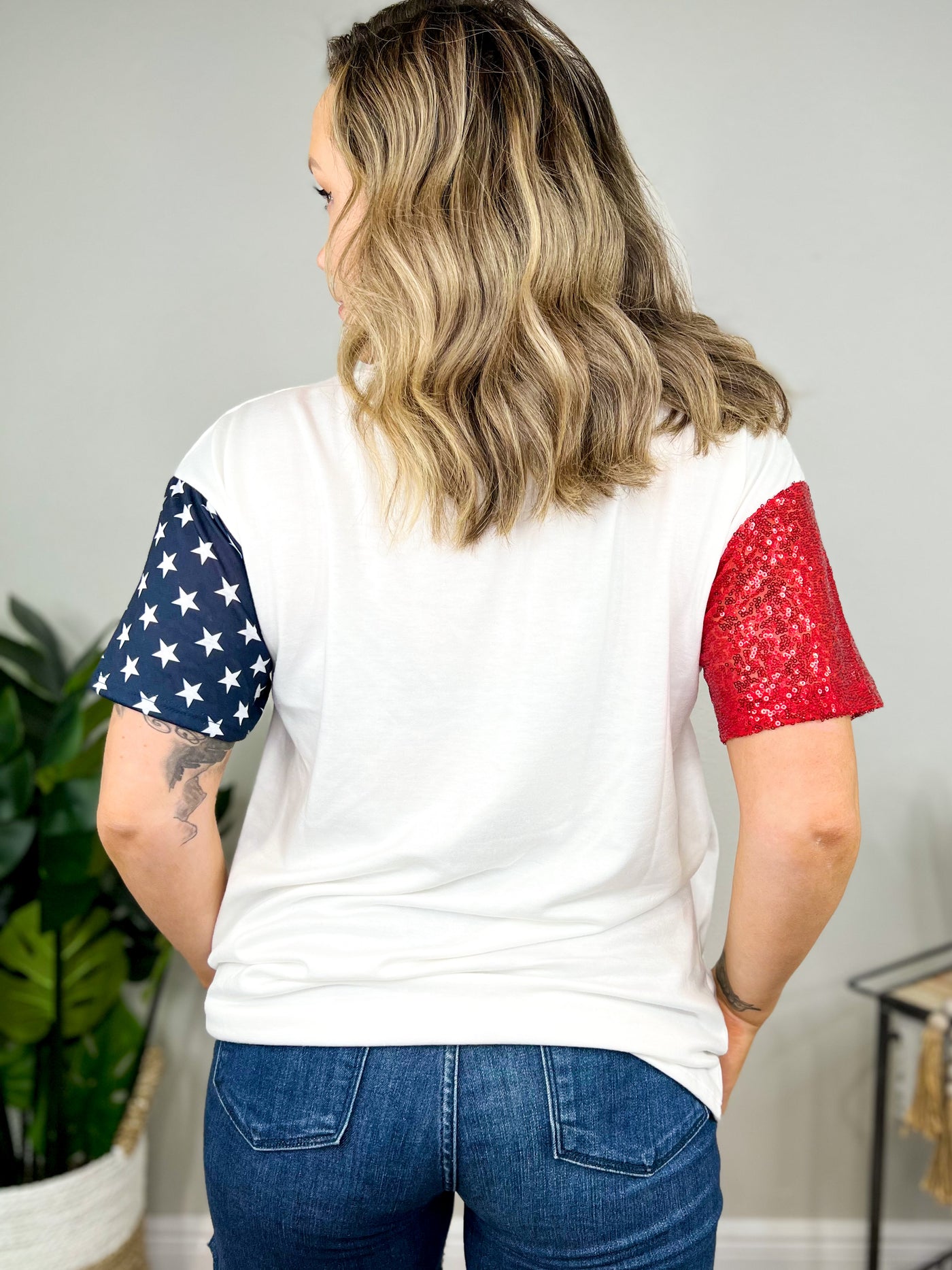 USA Embroidered Top
