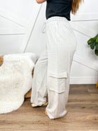 RESTOCK : Back Again Cargo Pants-150 PANTS-White Birch-Heathered Boho Boutique, Women's Fashion and Accessories in Palmetto, FL