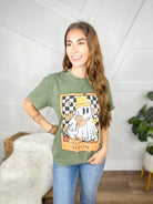 Fall Boujee Boo Graphic Tee-130 Graphic Tees-Heathered Boho-Heathered Boho Boutique, Women's Fashion and Accessories in Palmetto, FL