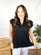 Lyrical Top-110 Short Sleeve Top-Southern Grace-Heathered Boho Boutique, Women's Fashion and Accessories in Palmetto, FL