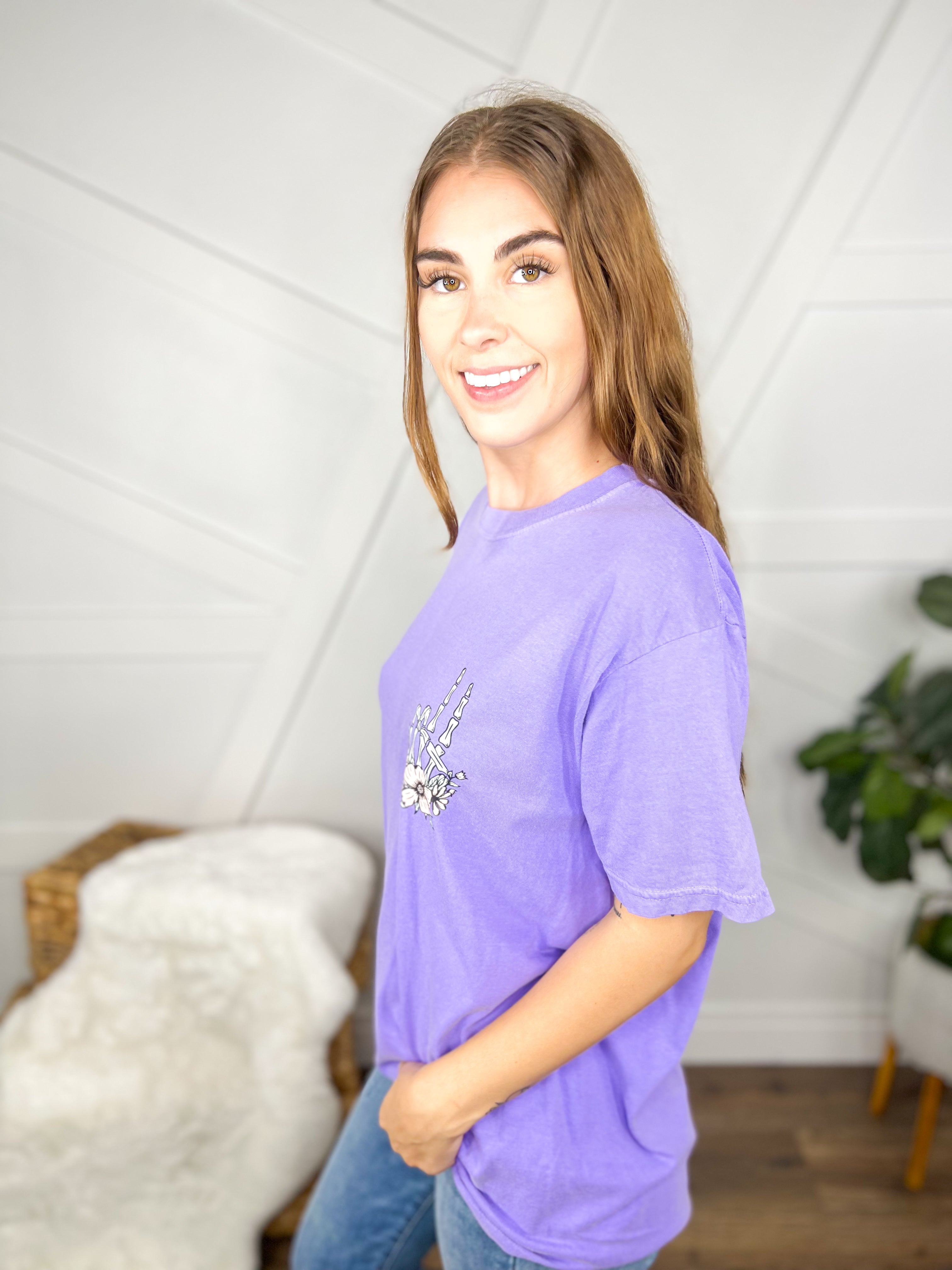 Protect Your Peace Graphic Tee-130 Graphic Tees-Heathered Boho-Heathered Boho Boutique, Women's Fashion and Accessories in Palmetto, FL