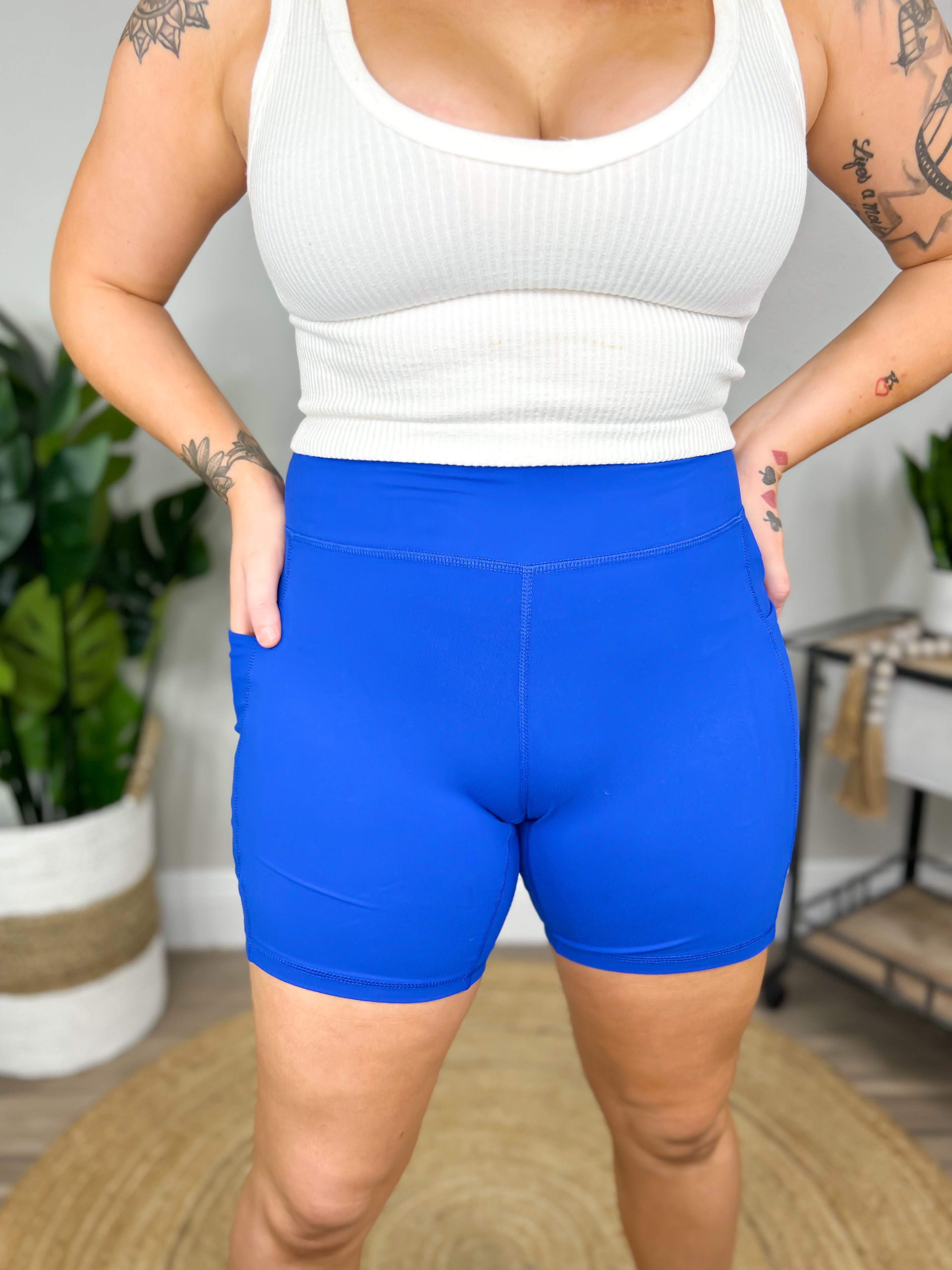RESTOCK: Super Fit Biker Shorts-240 Activewear/Sets-Rae Mode-Heathered Boho Boutique, Women's Fashion and Accessories in Palmetto, FL