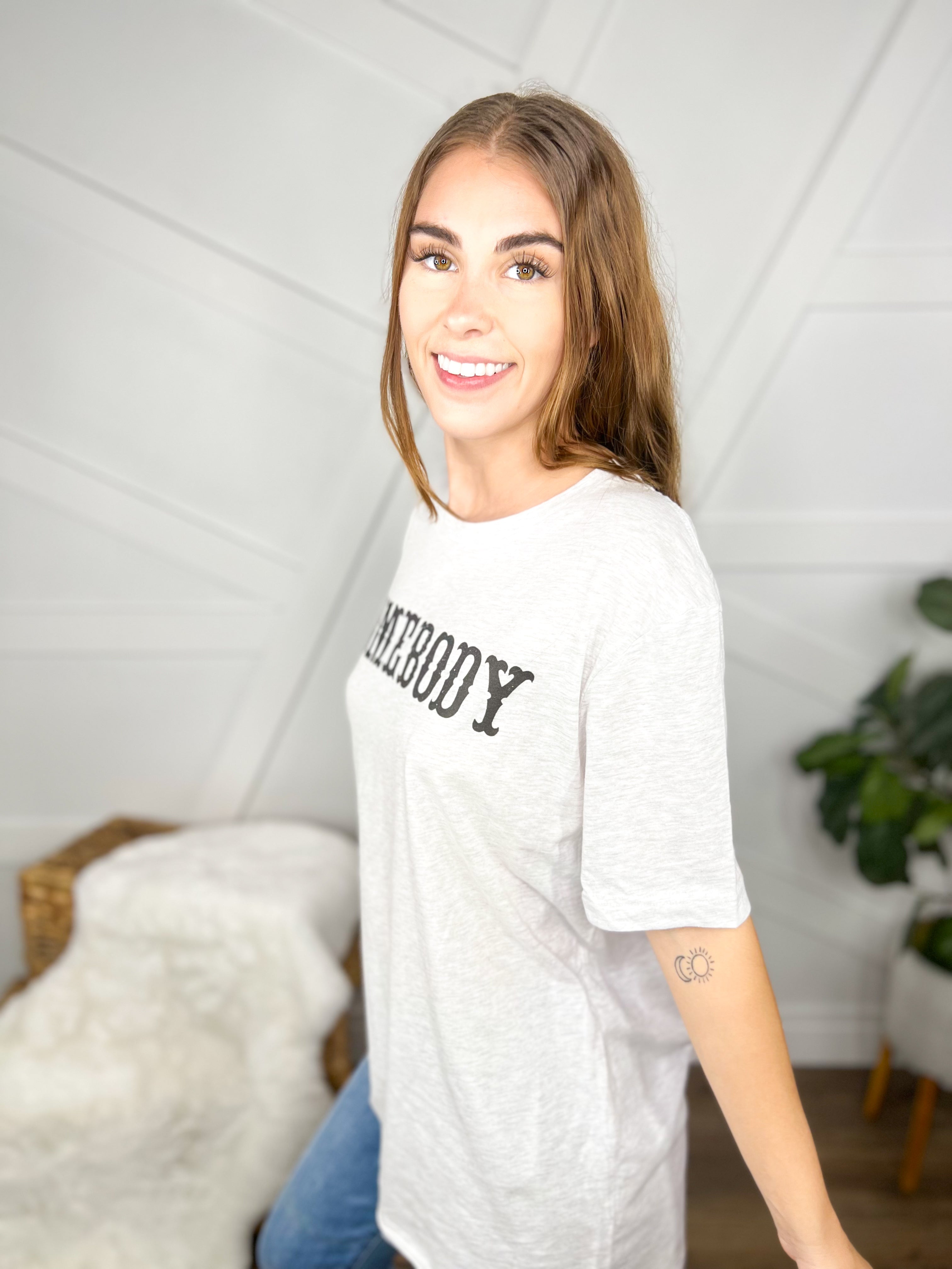 Somebody Graphic Tee-130 Graphic Tees-Heathered Boho-Heathered Boho Boutique, Women's Fashion and Accessories in Palmetto, FL