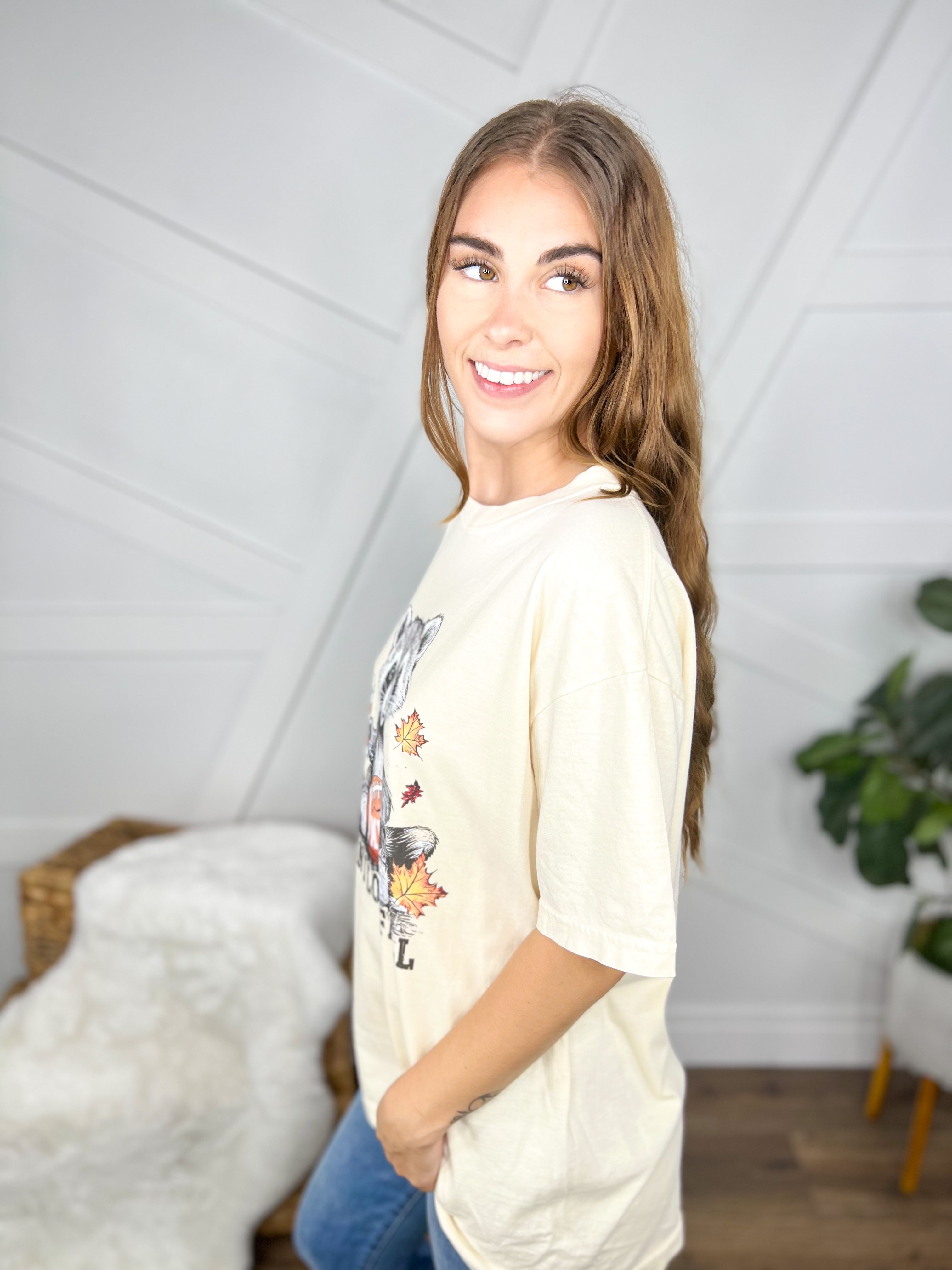 M I L Fall Graphic Tee-130 Graphic Tees-Heathered Boho-Heathered Boho Boutique, Women's Fashion and Accessories in Palmetto, FL