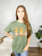 Fall Gnomes Graphic Tee-130 Graphic Tees-Heathered Boho-Heathered Boho Boutique, Women's Fashion and Accessories in Palmetto, FL