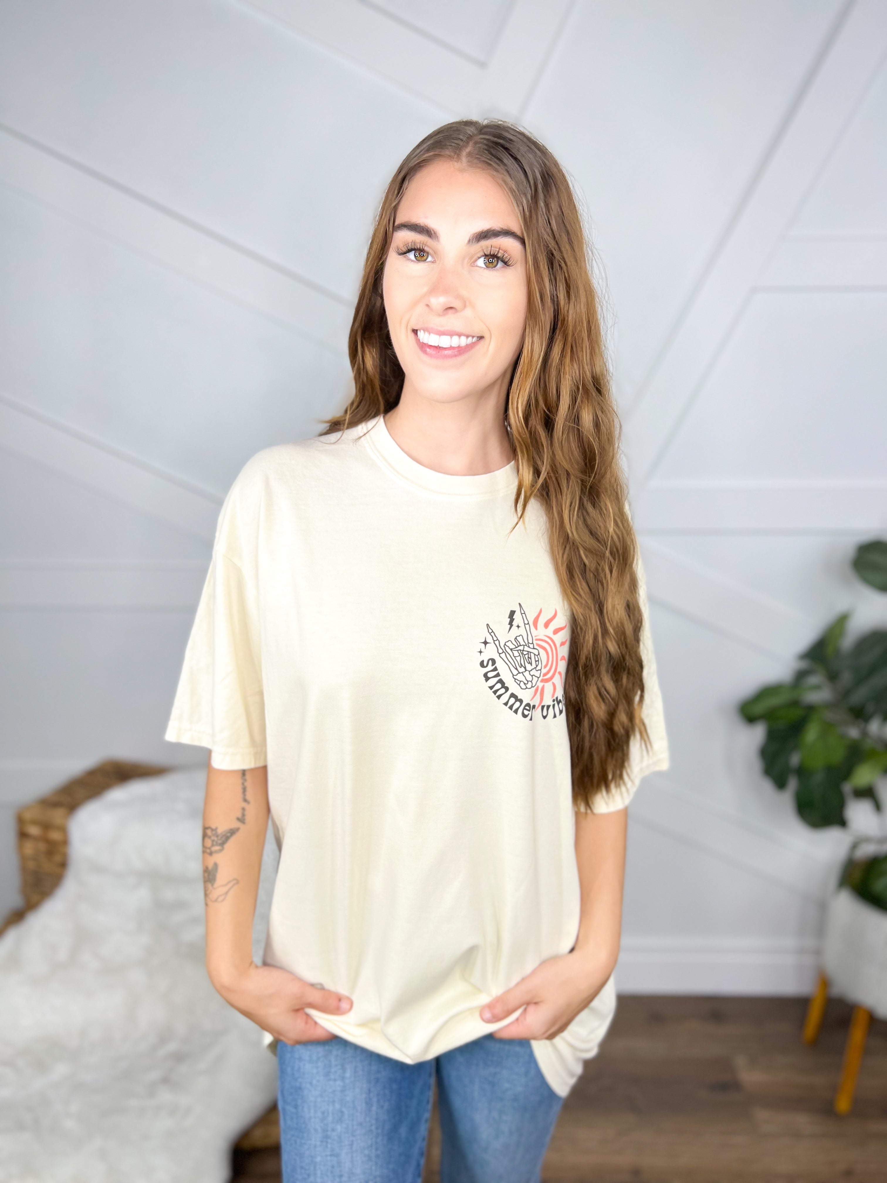 Better When I'm Tan Graphic Tee-130 Graphic Tees-Heathered Boho-Heathered Boho Boutique, Women's Fashion and Accessories in Palmetto, FL