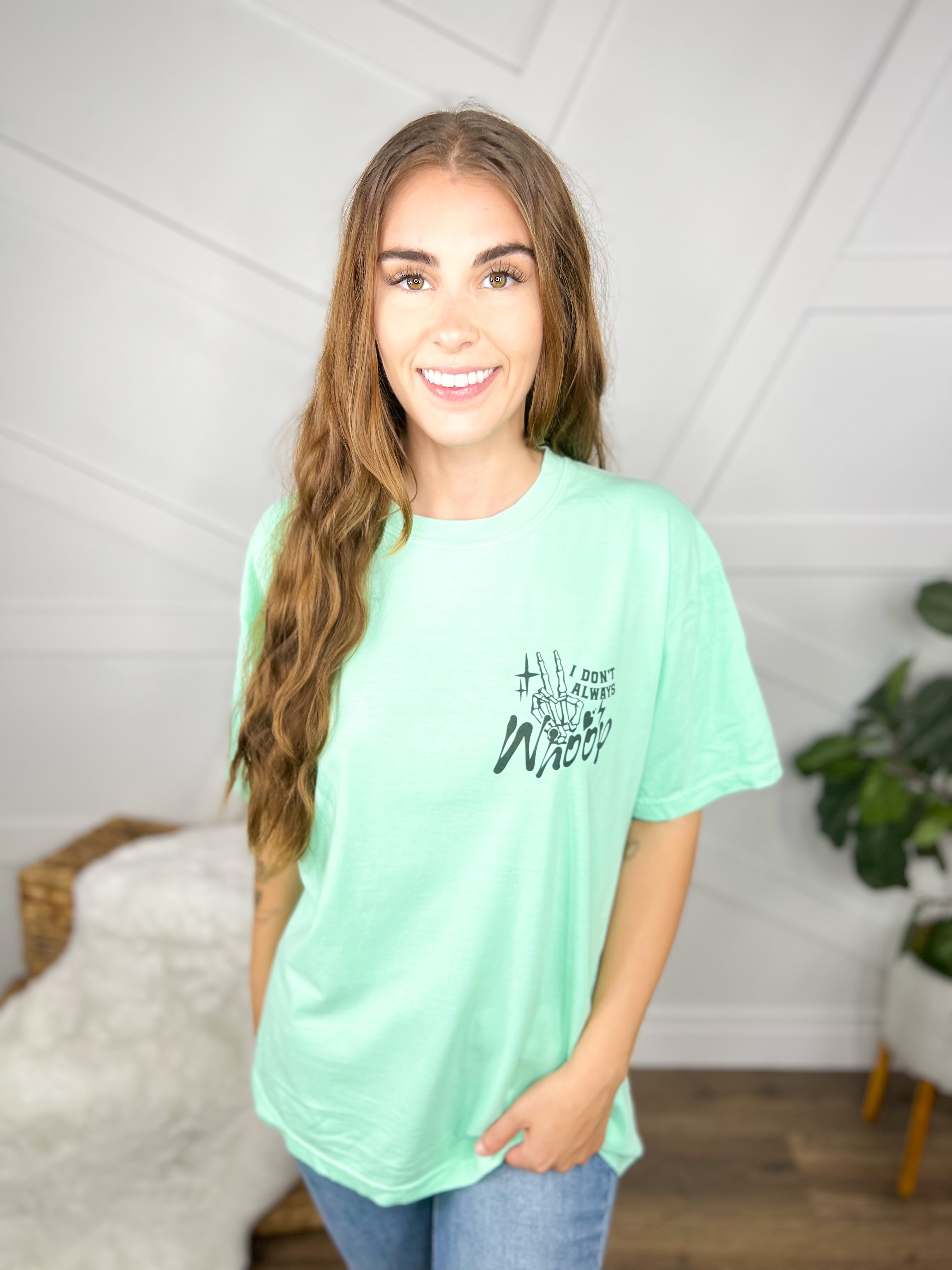 Whoop There It Is Graphic Tee-130 Graphic Tees-Heathered Boho-Heathered Boho Boutique, Women's Fashion and Accessories in Palmetto, FL