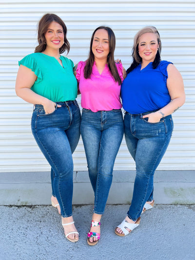 Accentuate the Curves TUMMY CONTROL Slim by Judy Blue-190 Jeans-Judy Blue-Heathered Boho Boutique, Women's Fashion and Accessories in Palmetto, FL